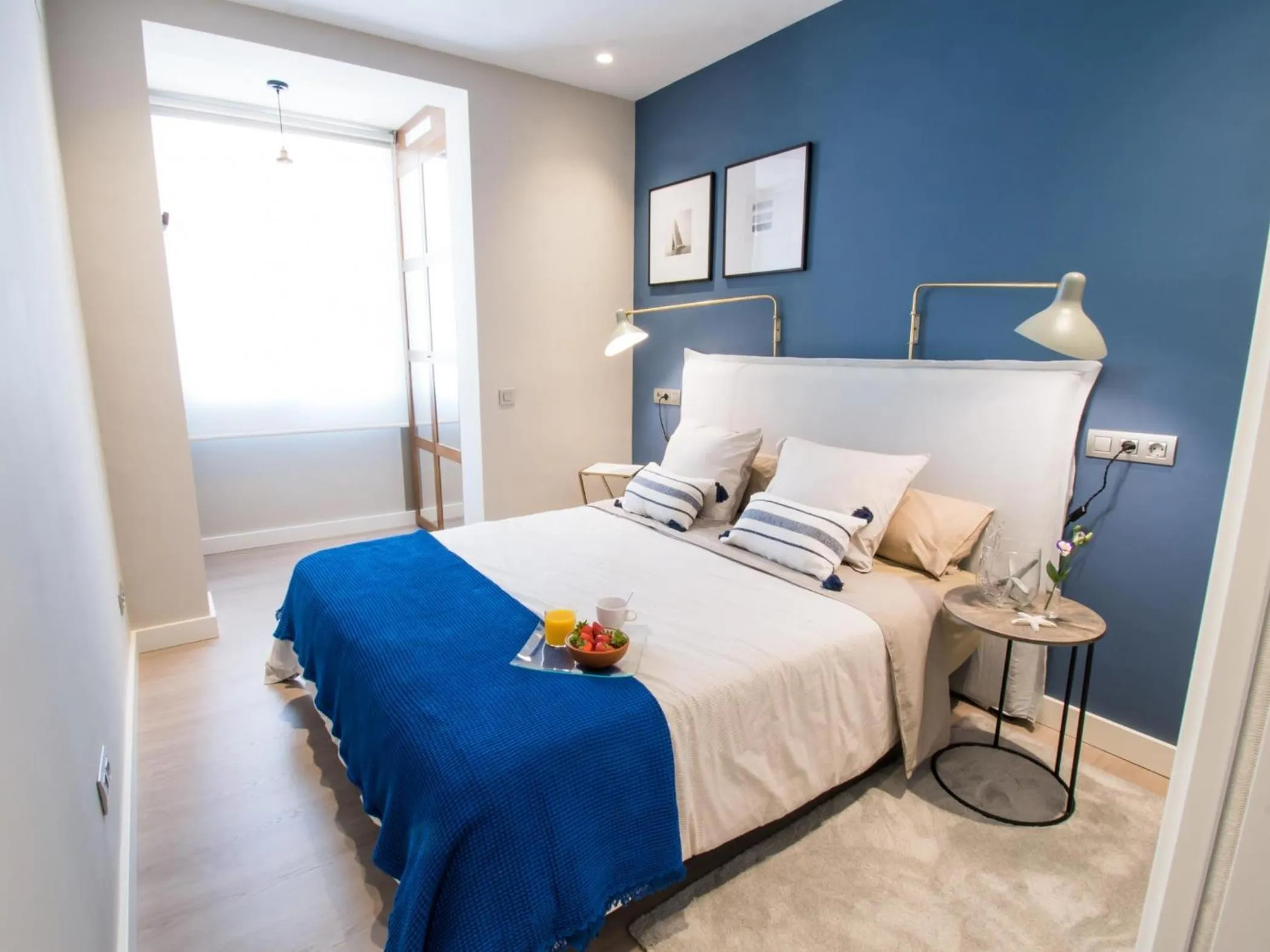 Bed in Sitges Spaces Seaside Beach Flat- 4 Bedroom, 2 Bathroom, Terrace, Near Beach