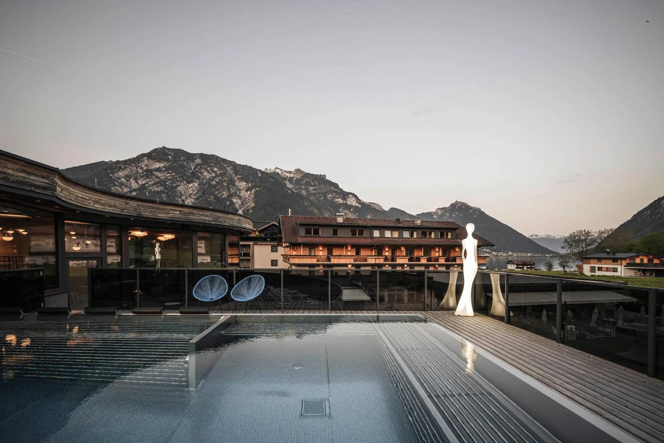 Pool view in Hotel Wagnerhof