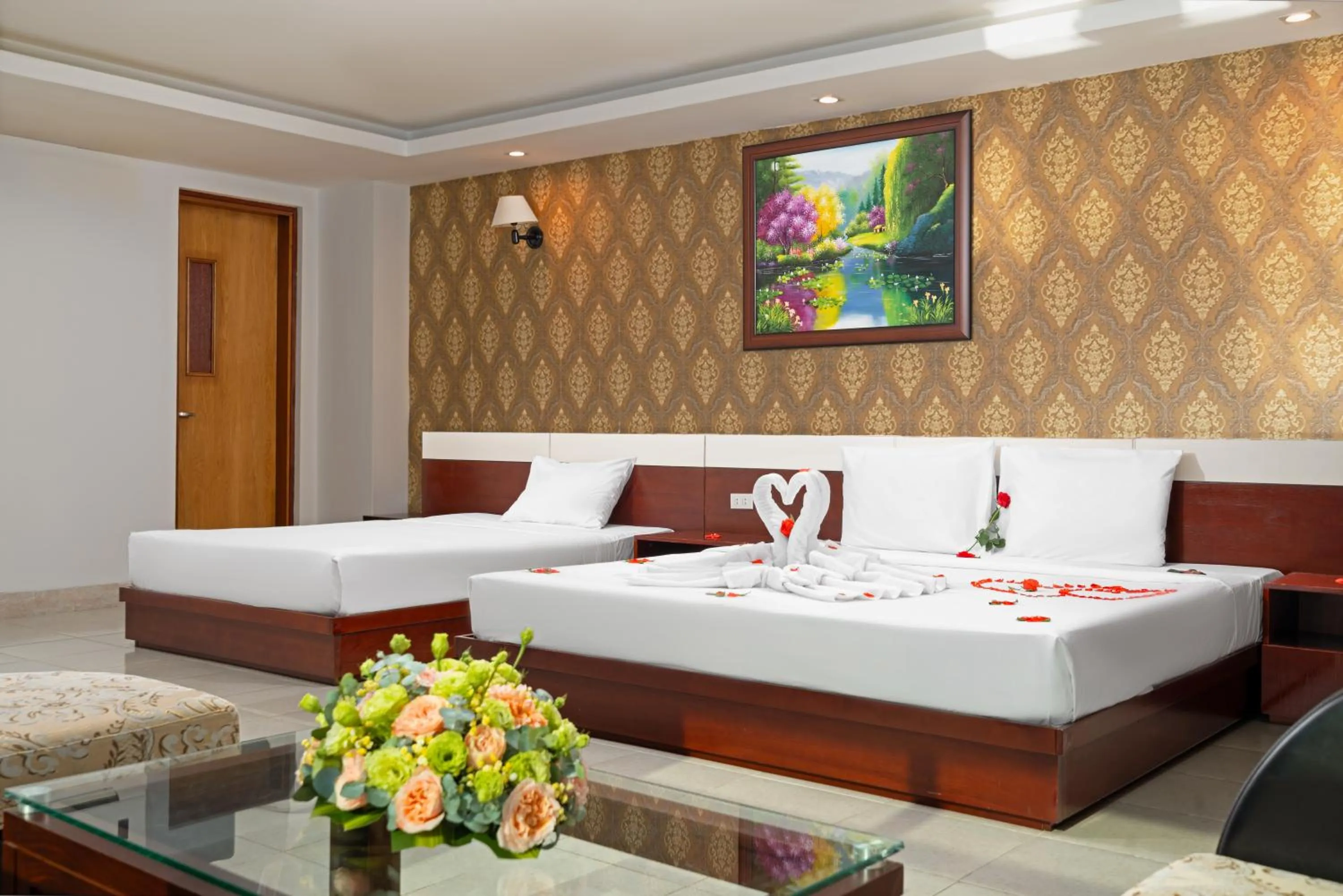 Bed in BIDV Beach Hotel Nha Trang