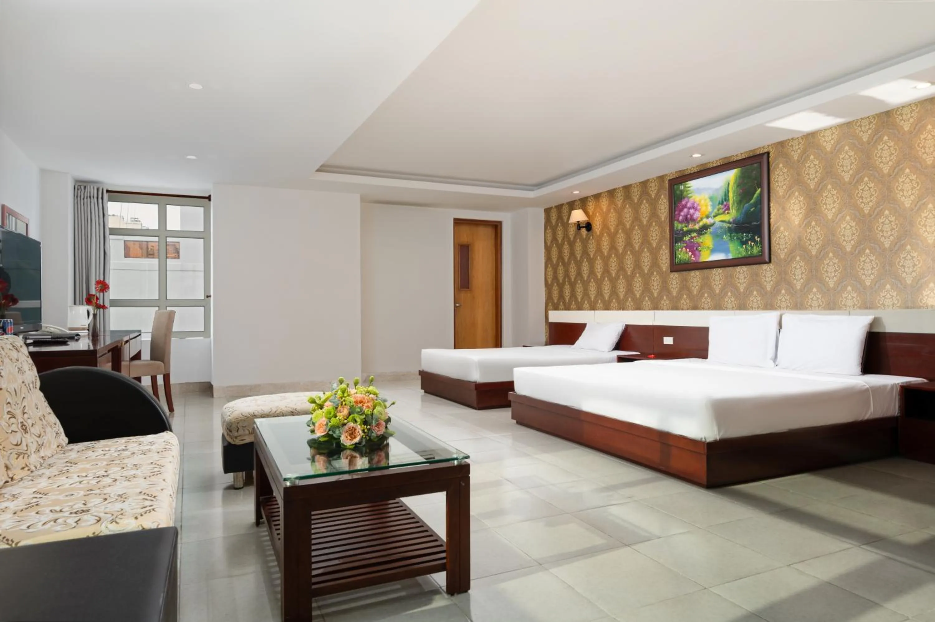 Bed in BIDV Beach Hotel Nha Trang
