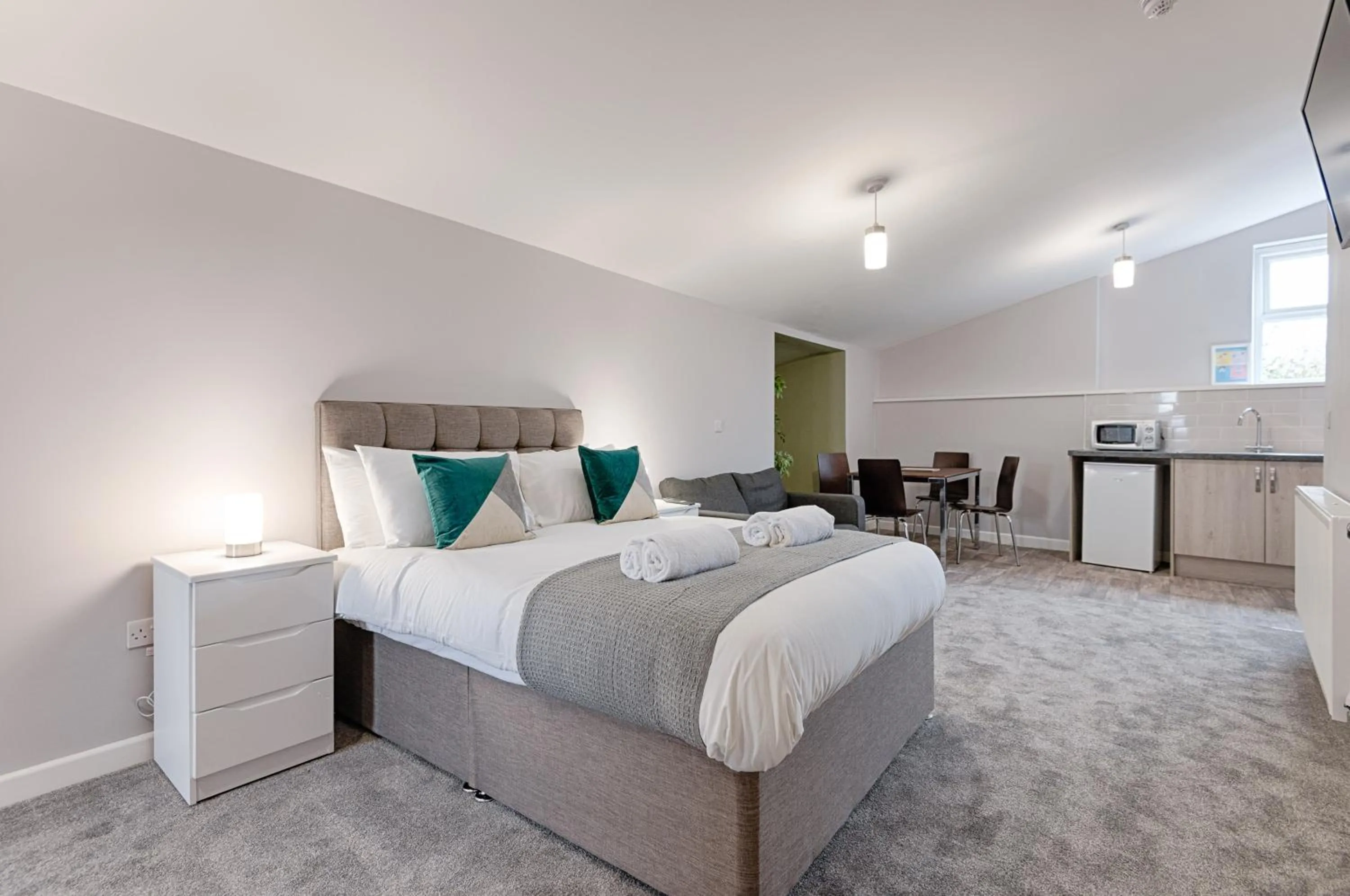 Photo of the whole room, Bed in Copper House