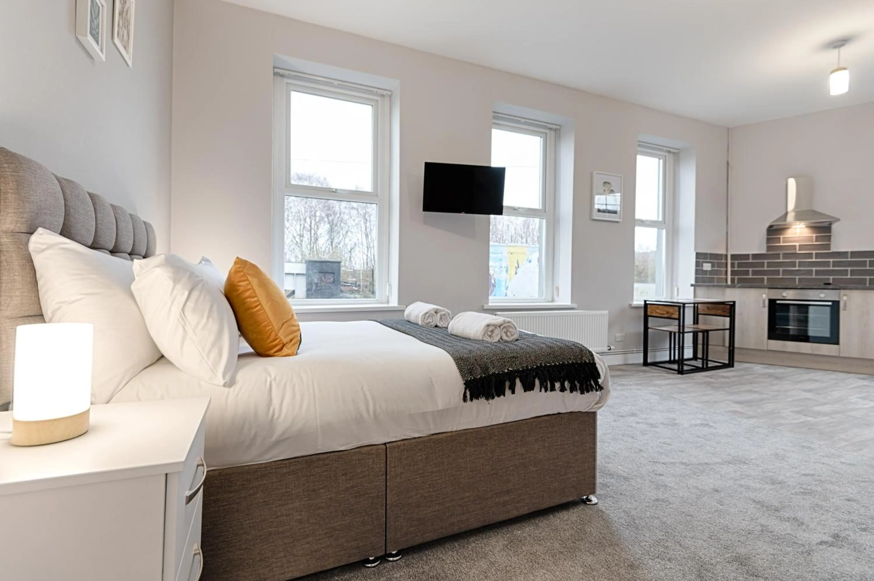 Photo of the whole room, Bed in Copper House