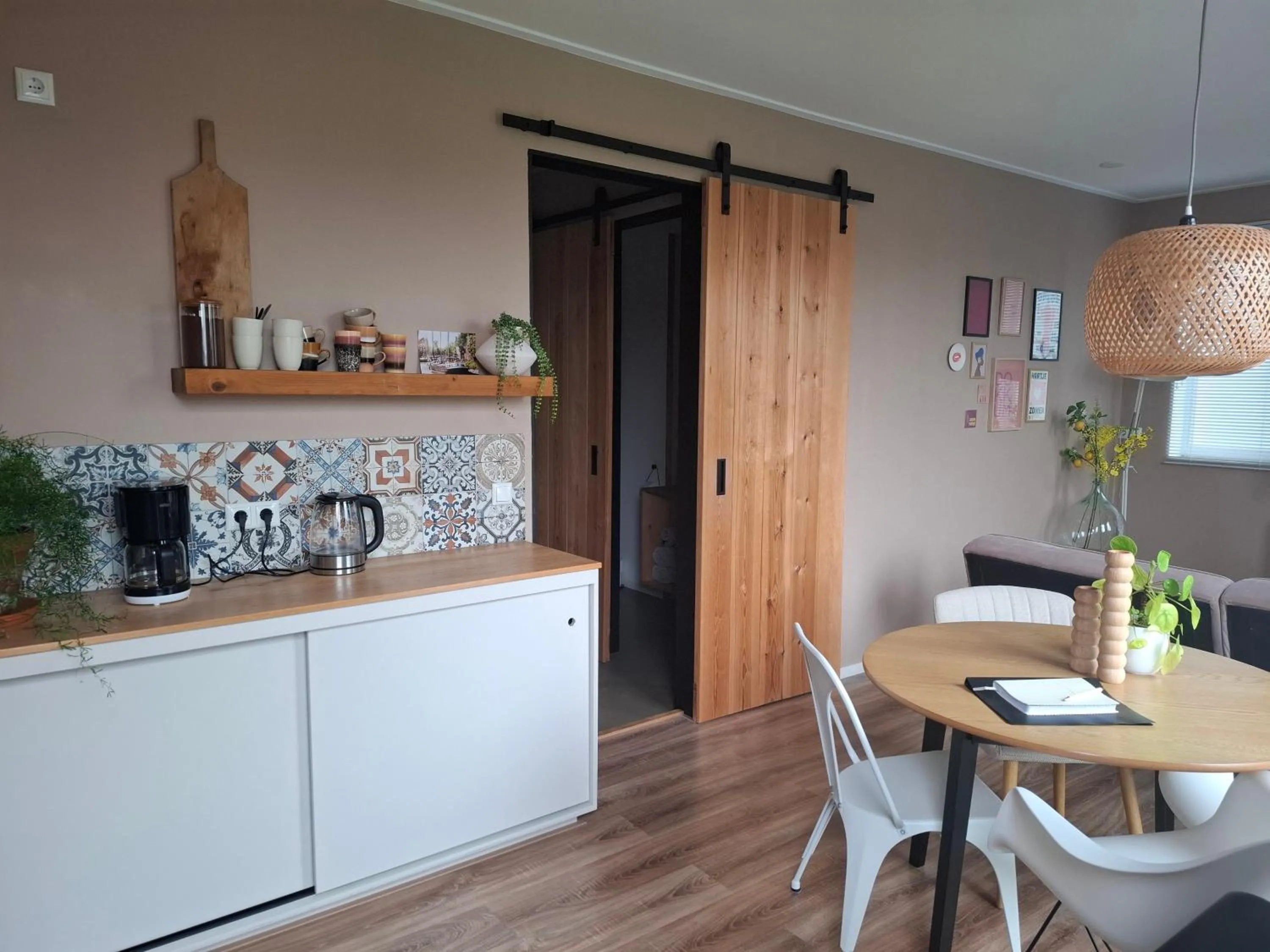 Living room in B&B De Terpen