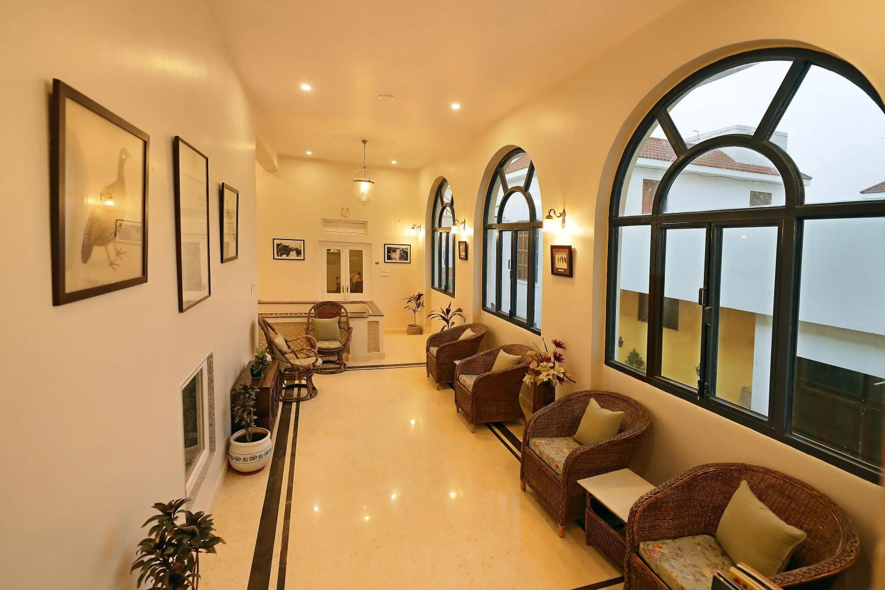 Seating area in The Cavalry - Abhay Niwas