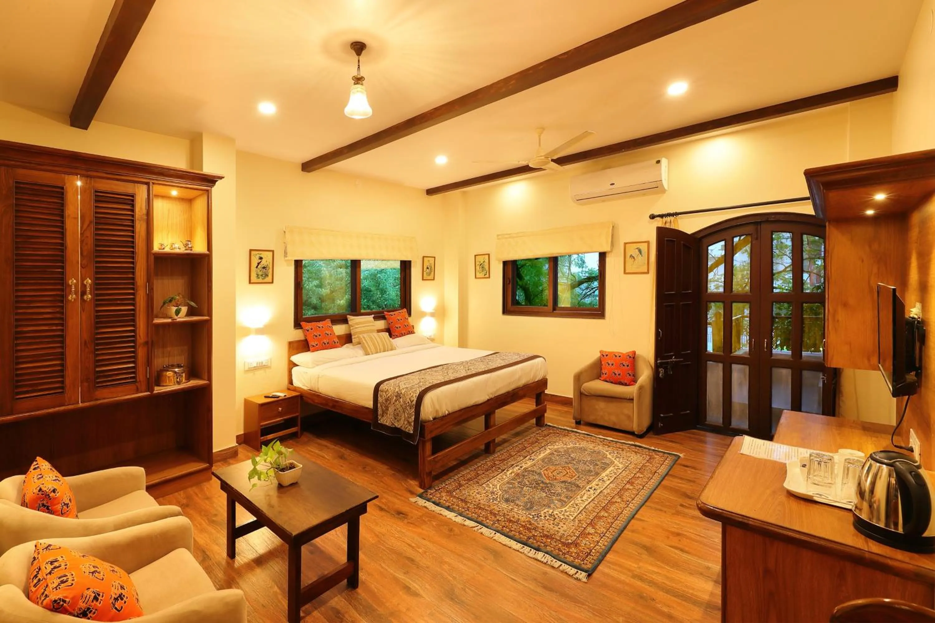 Seating area in The Cavalry - Abhay Niwas