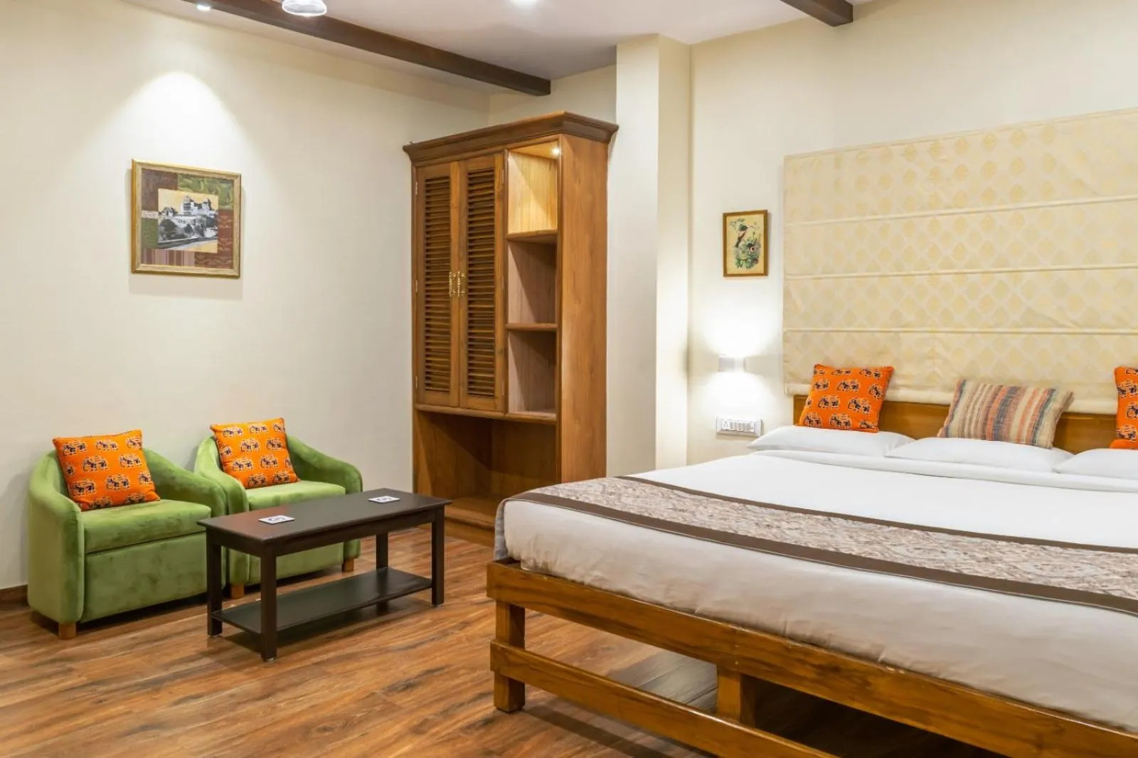 Seating area in The Cavalry - Abhay Niwas