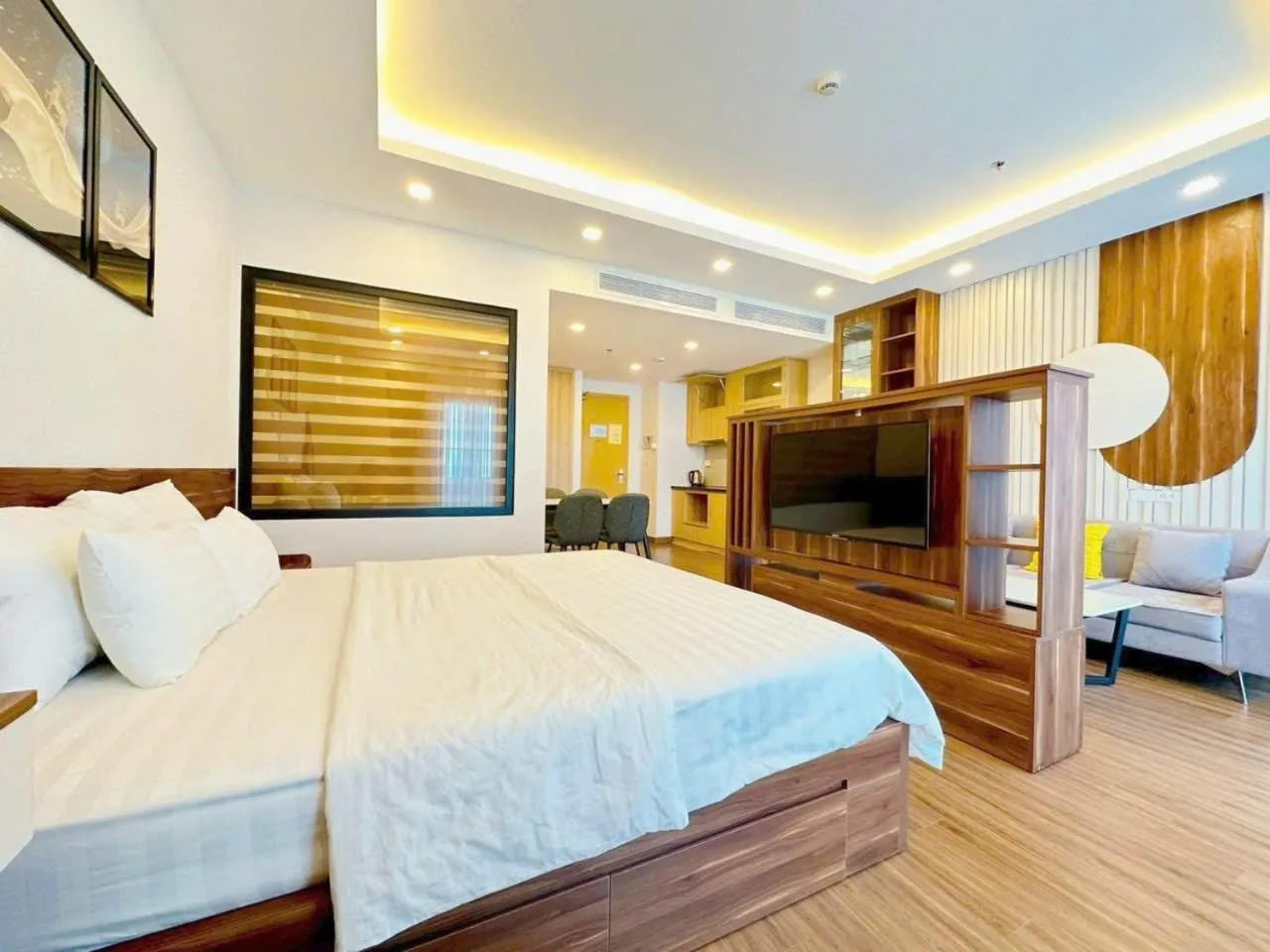 Bed in FLC Sea Tower Quy Nhon - Seaview Apartel