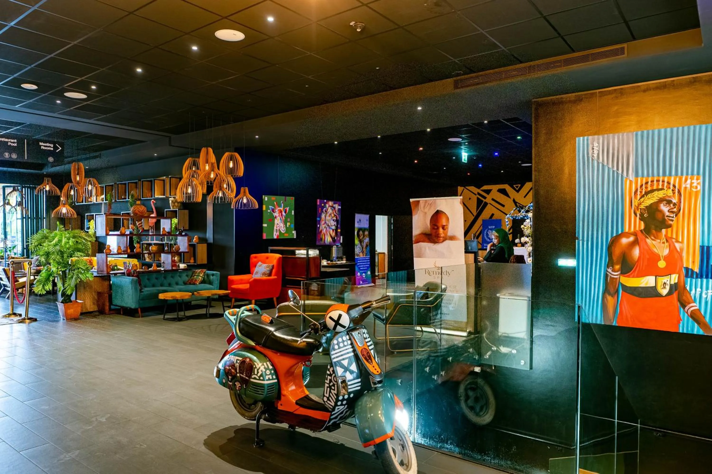 Lobby or reception in ONOMO Hotel Kampala