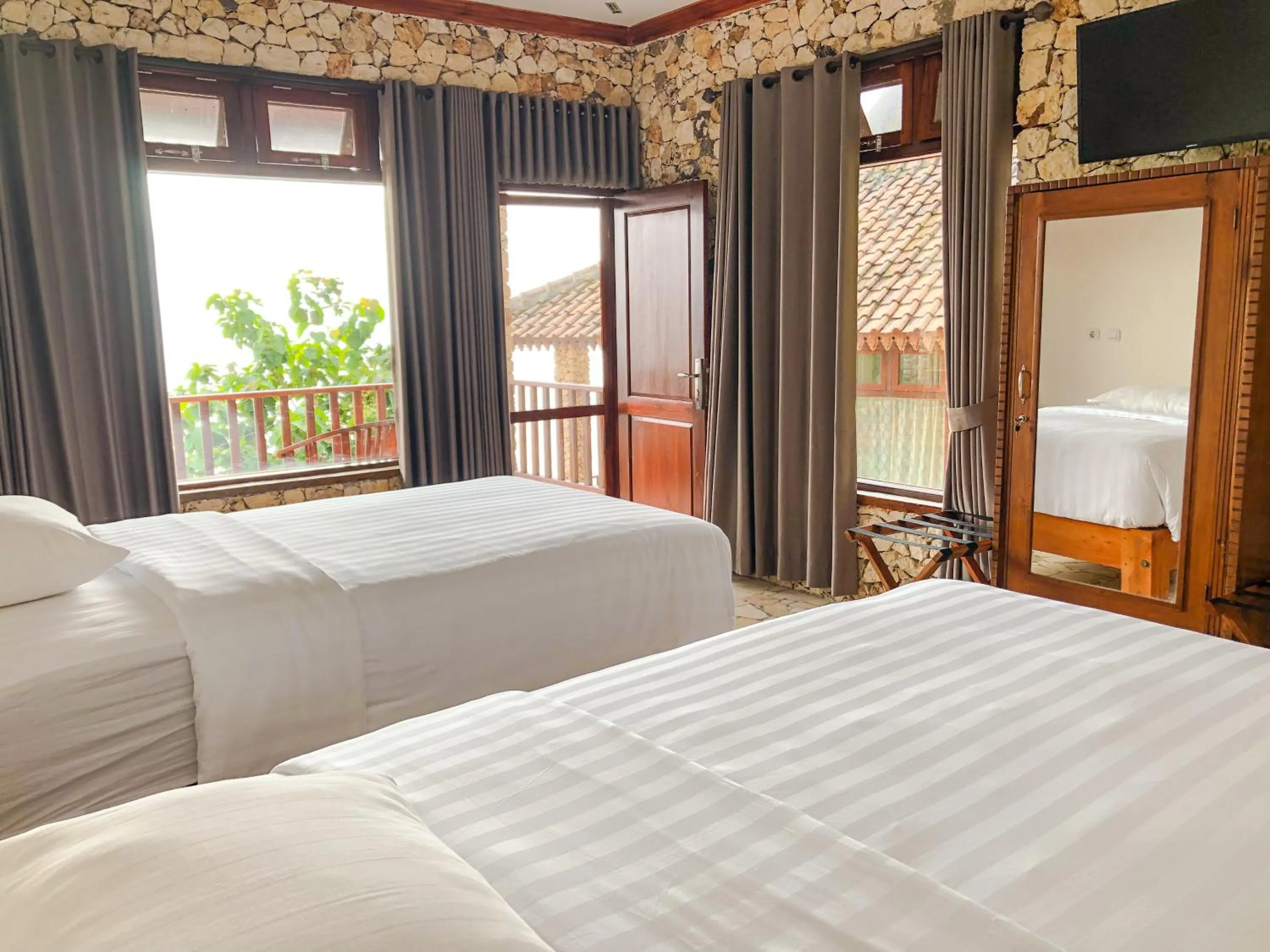 Bed in Edge Resort, Yogyakarta