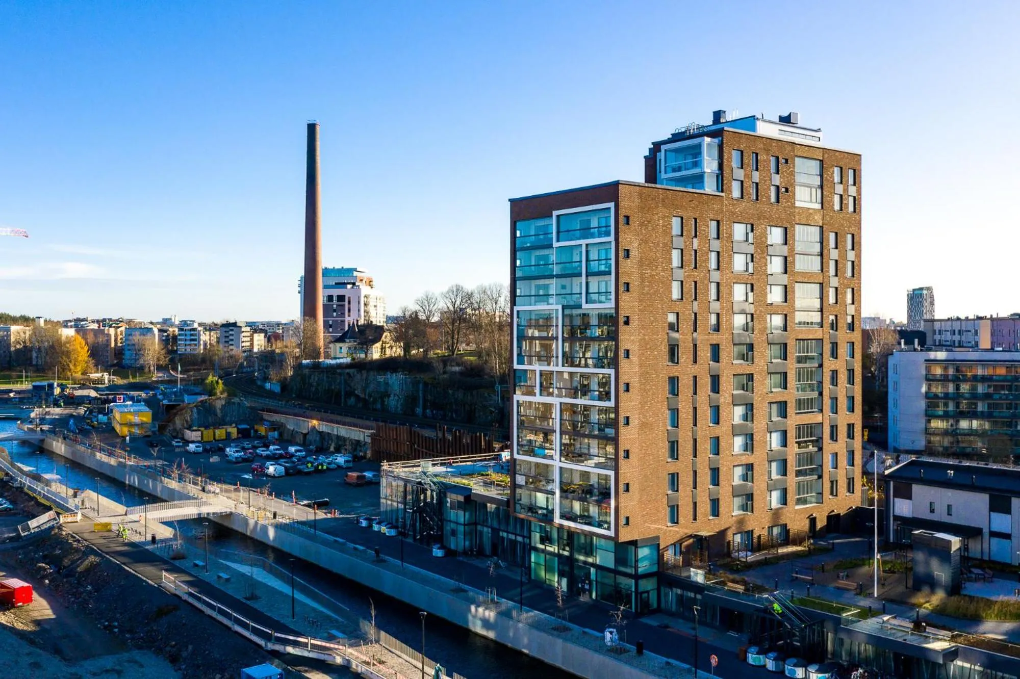 Bird's eye view in "Kanava" - New 1BR Apartment with Sauna, Balcony & Views, Hosted by 2ndhomes