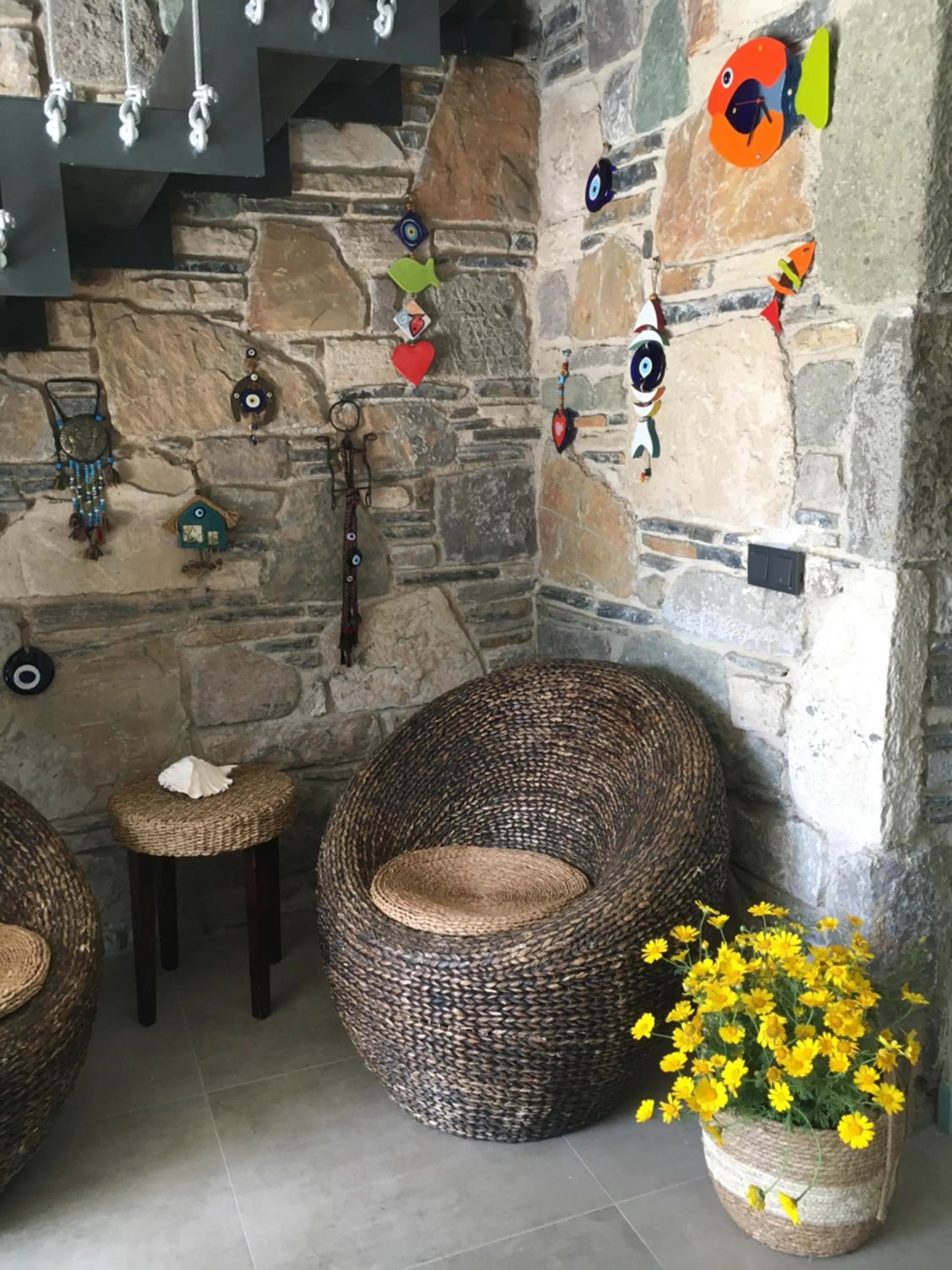 Seating area in Villa Oliva Butik Hotel