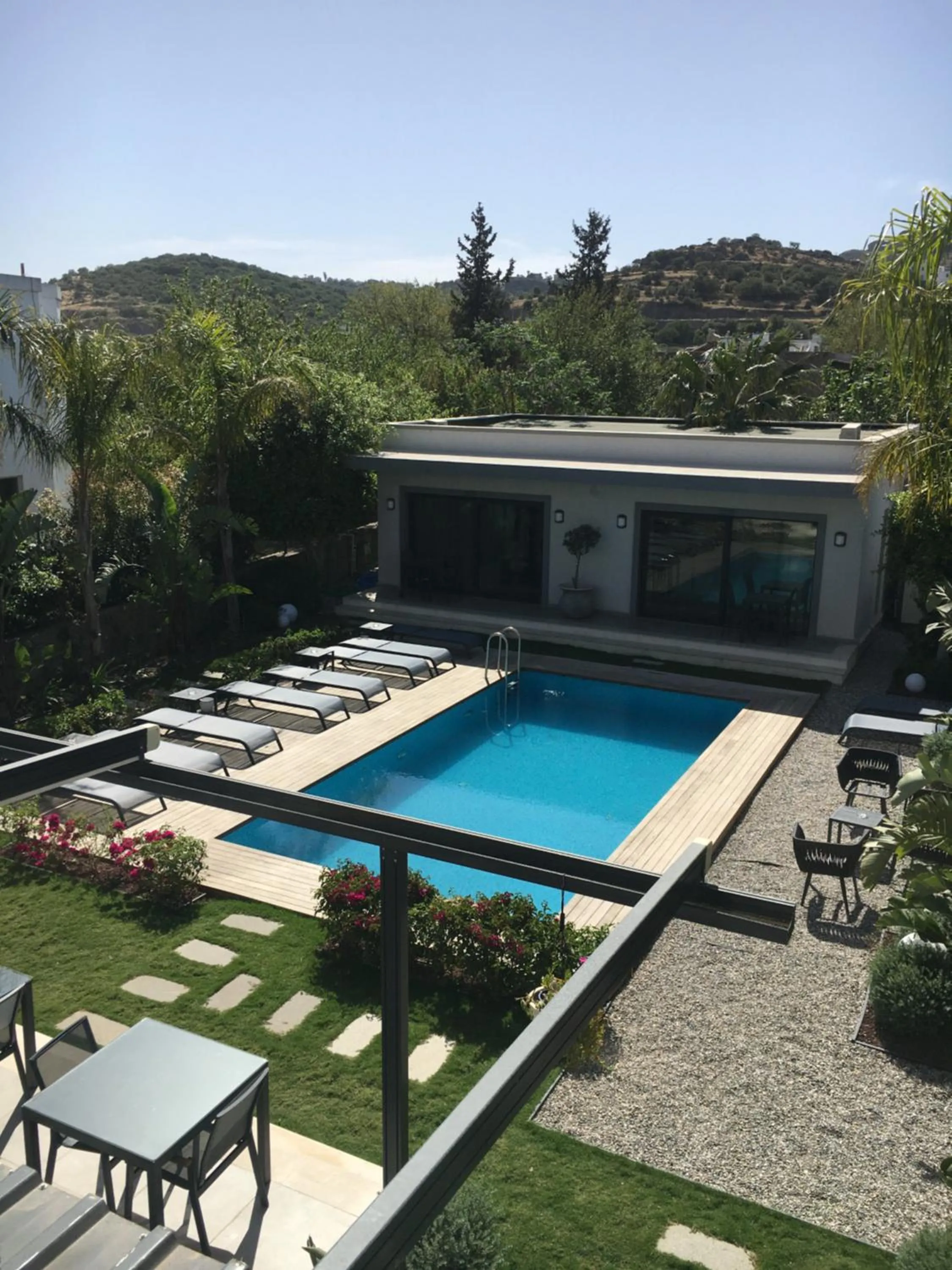 Pool view in Villa Oliva Butik Hotel