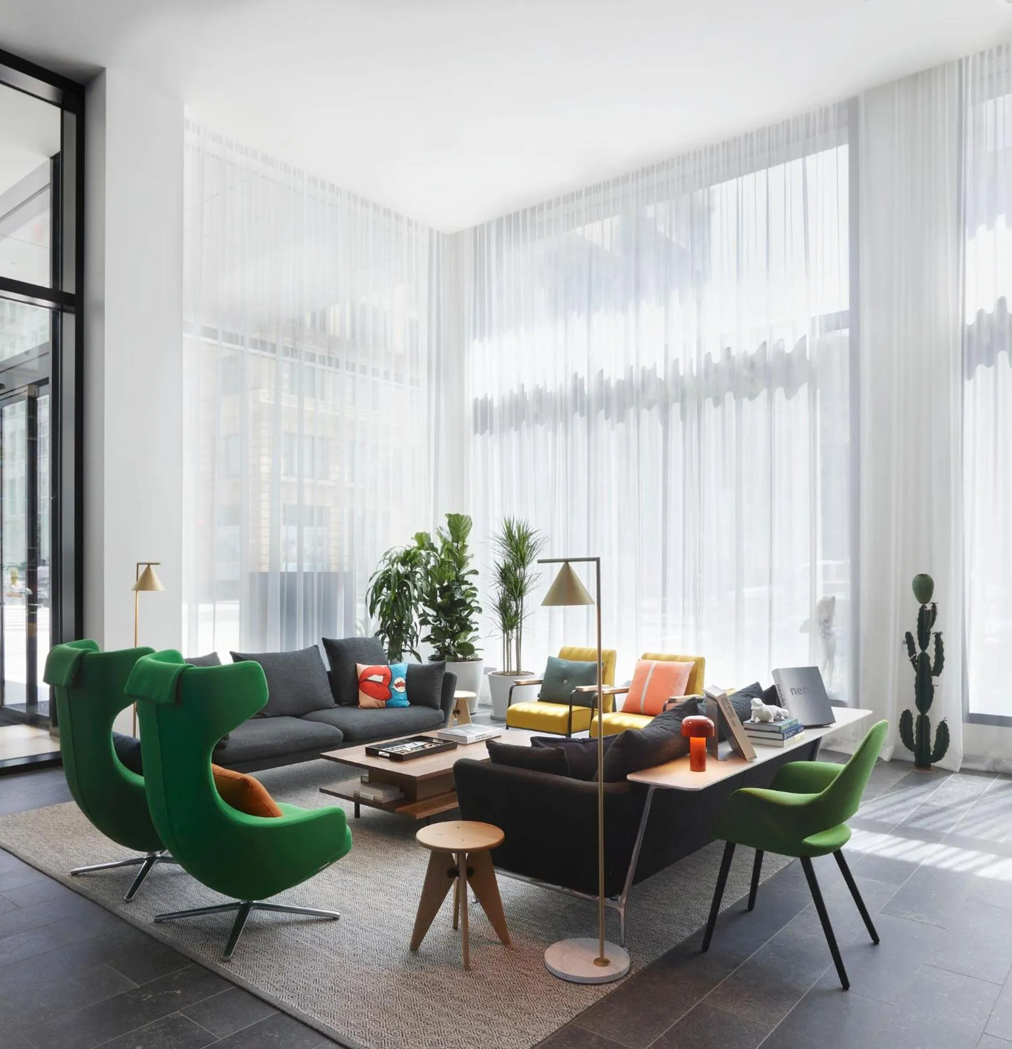 Lobby or reception in citizenM Los Angeles Downtown