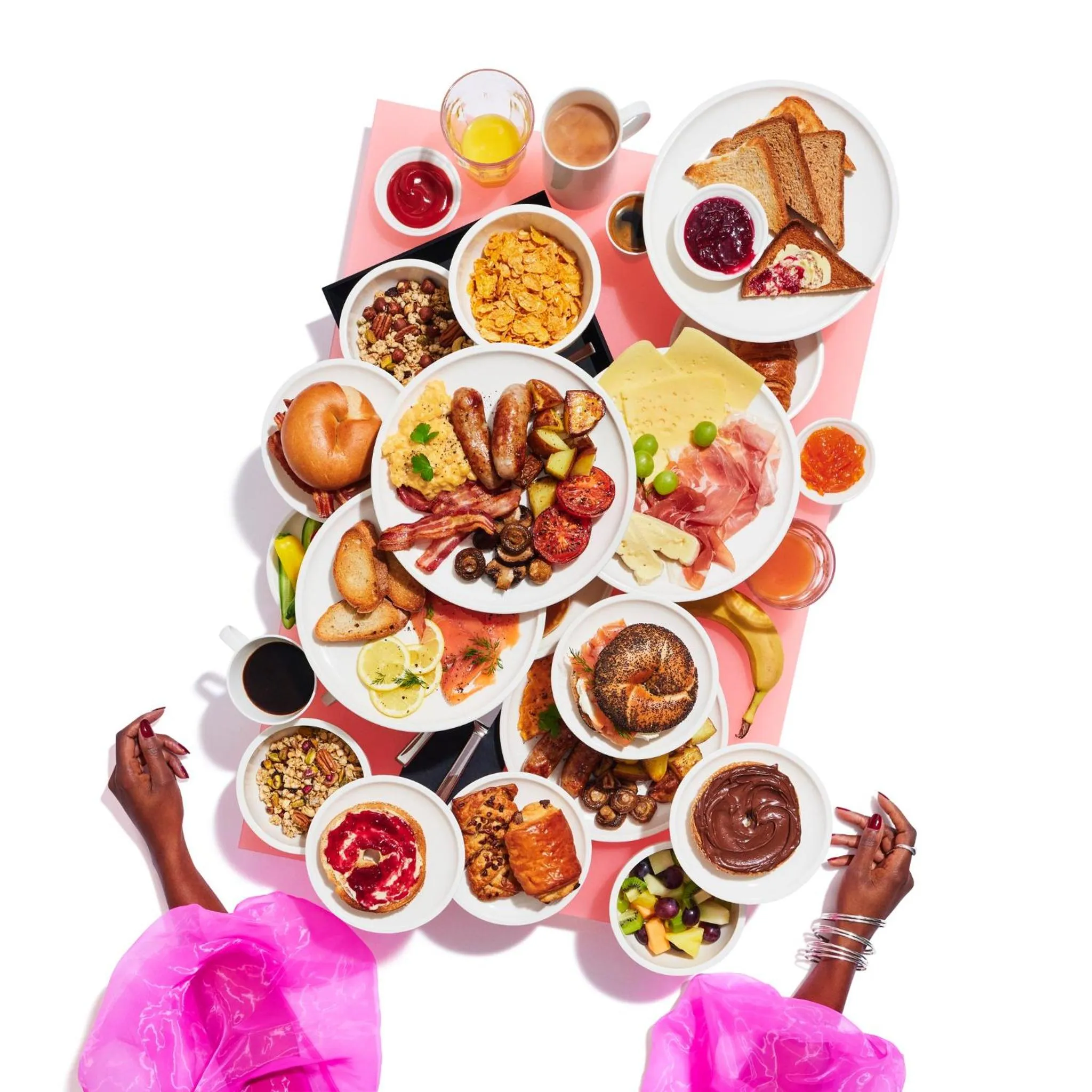 Buffet breakfast in citizenM Los Angeles Downtown