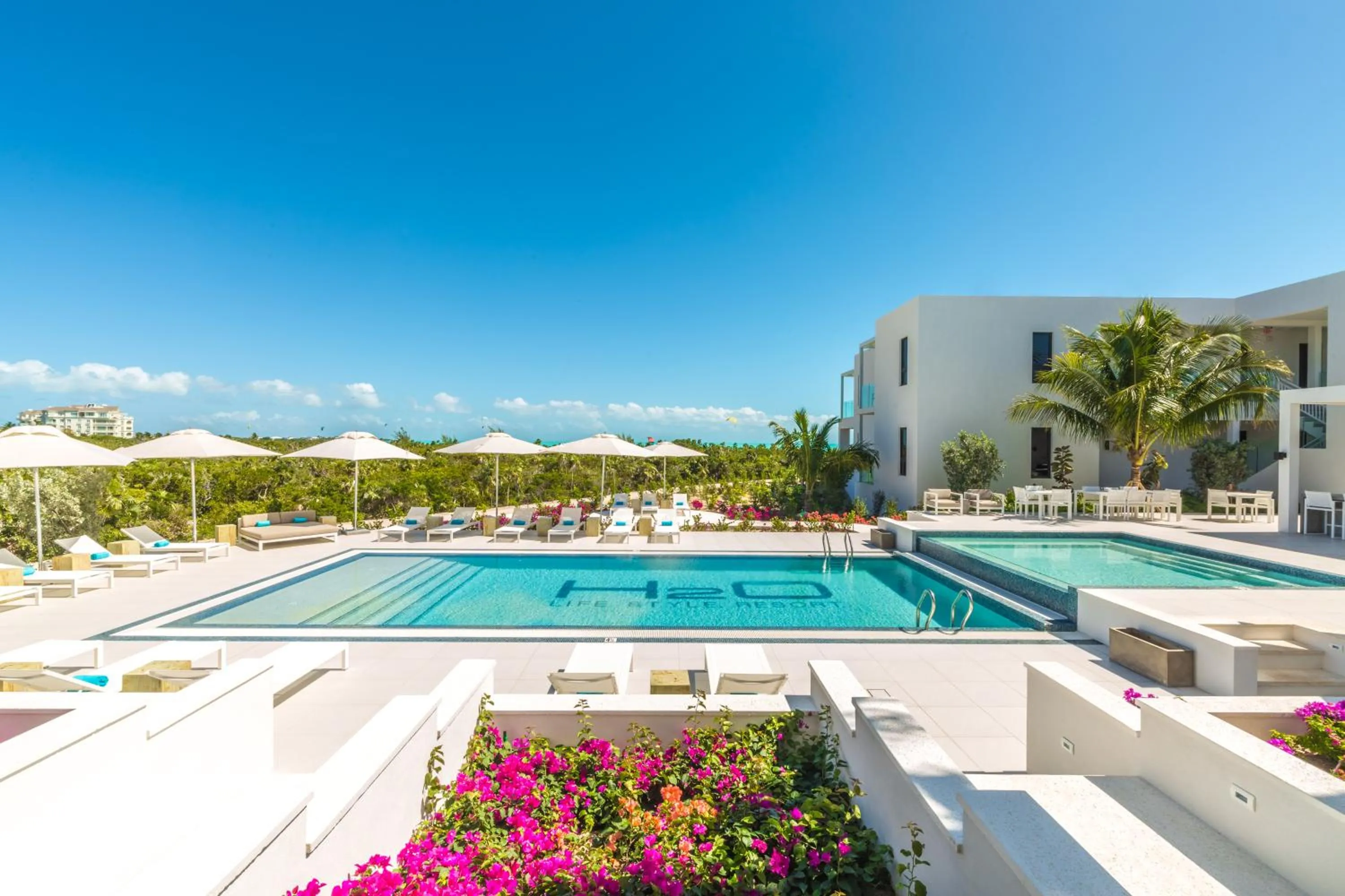 Pool view in H2O life style resort