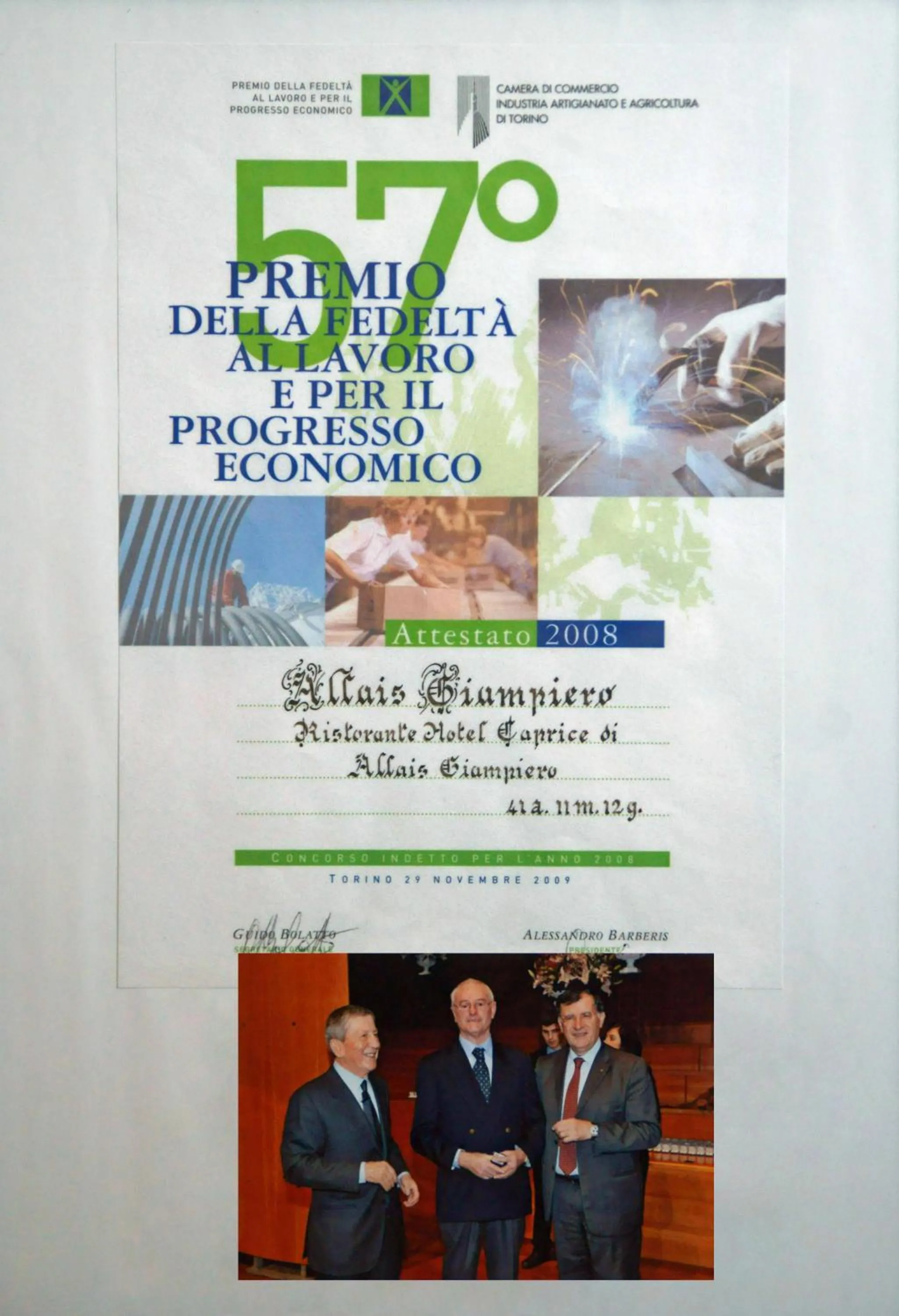 Logo/Certificate/Sign in Caprice