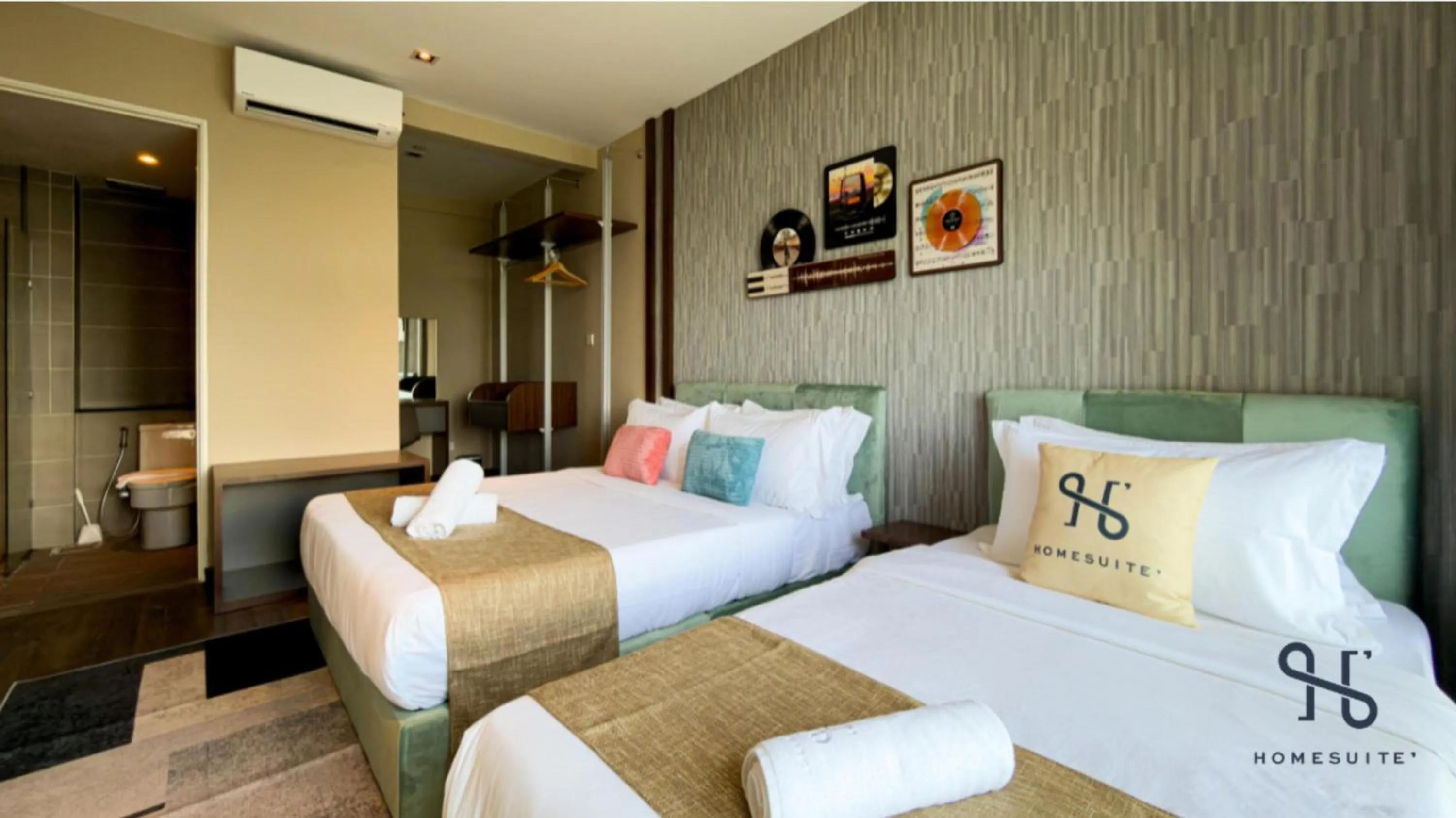 Bedroom, Bed in Homesuite' Home at Riverson Soho