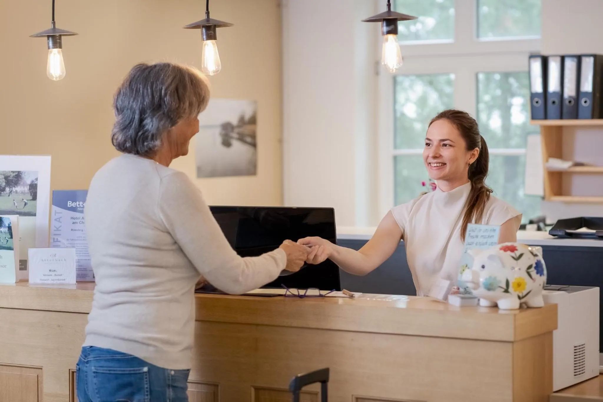 Lobby or reception in Hotel Aiterbach am Chiemsee