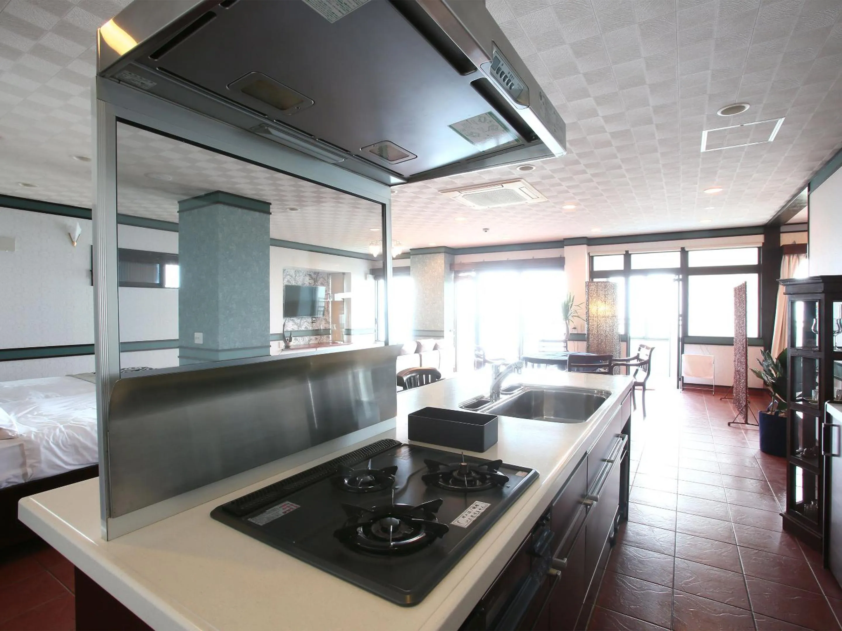 Kitchen or kitchenette in Haruhoo Resort ISHIGAKI