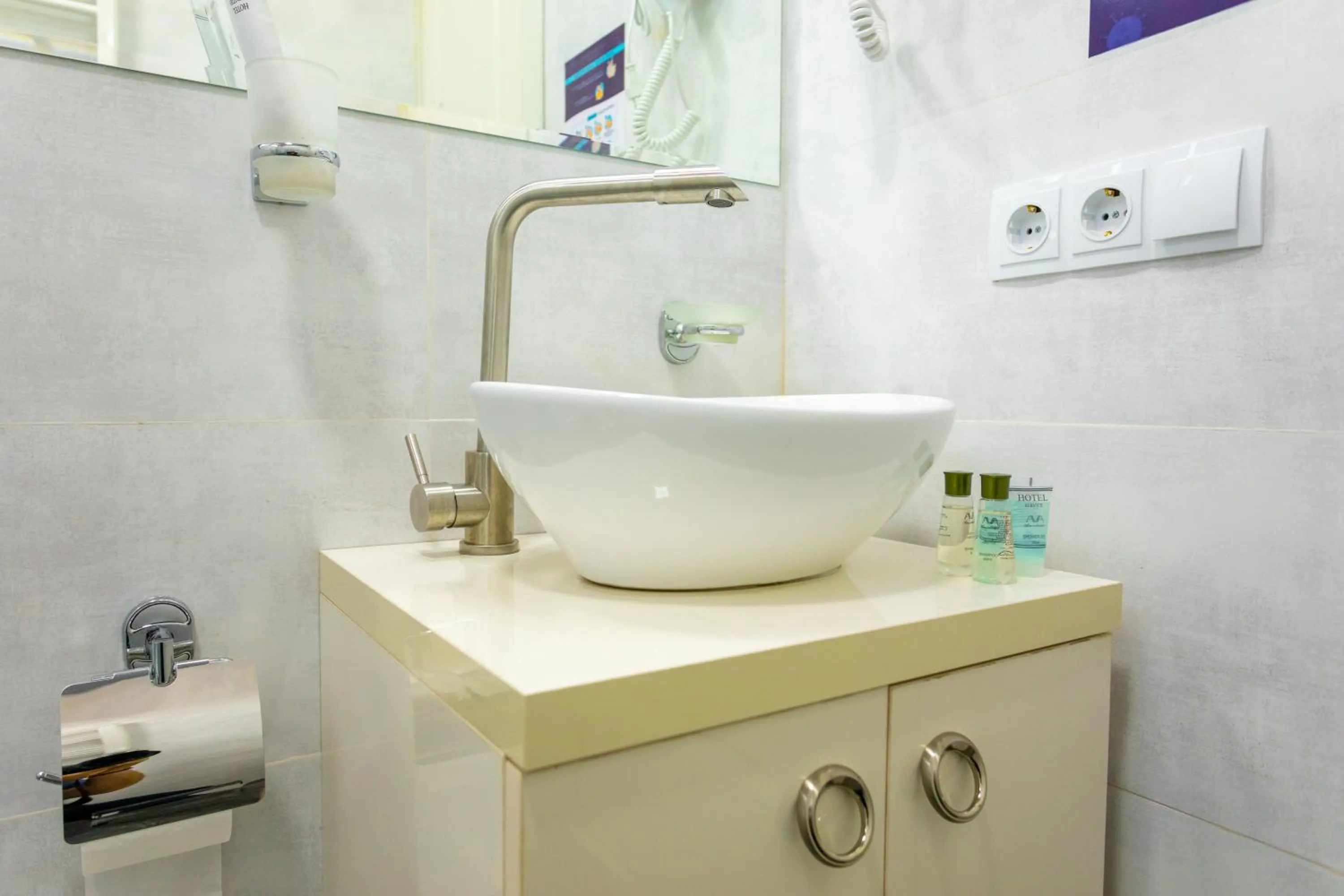 Bathroom in Hotel Rustaveli