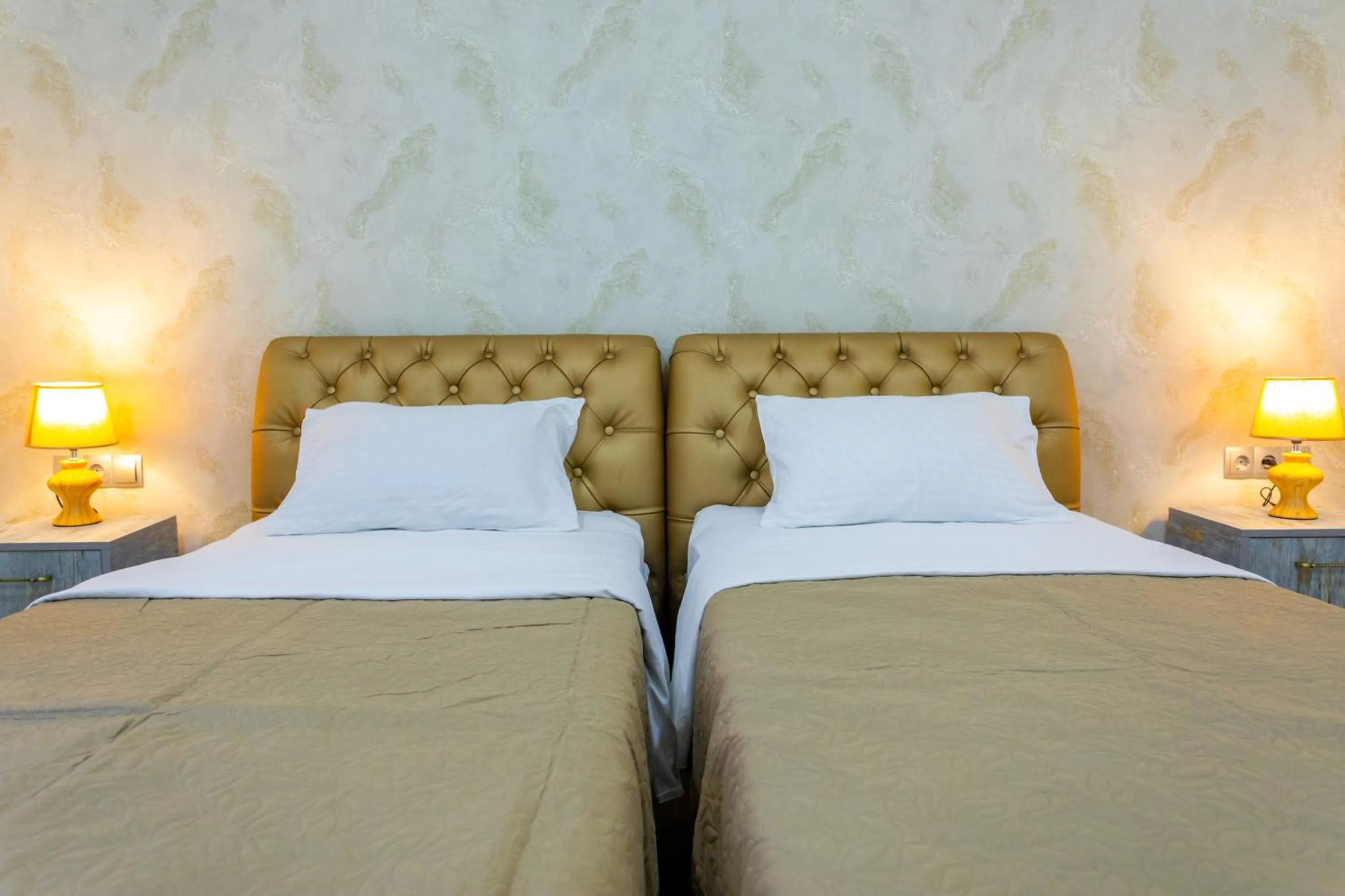 Bed in Hotel Rustaveli