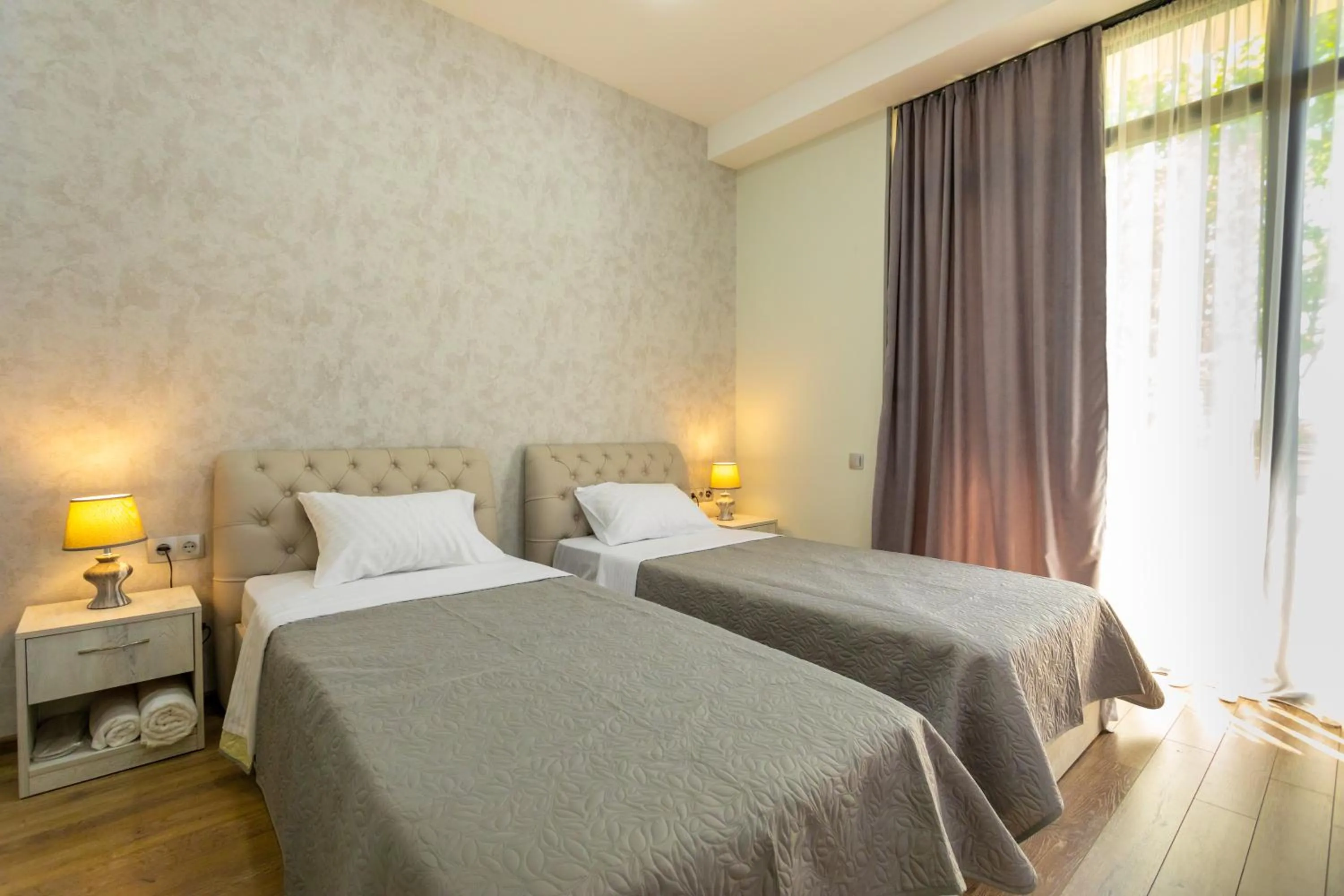 Bedroom, Bed in Hotel Rustaveli