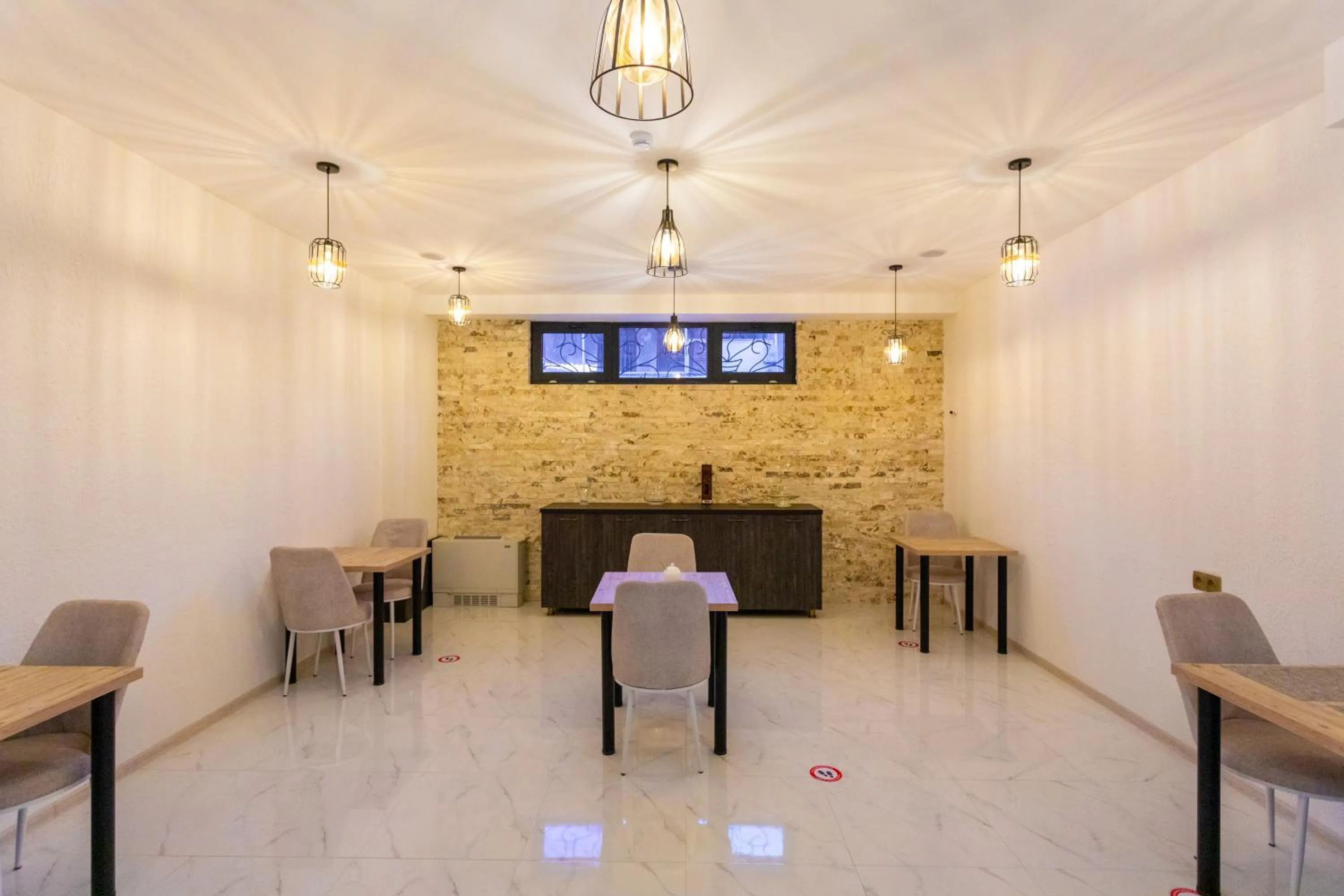 Dining area in Hotel Rustaveli