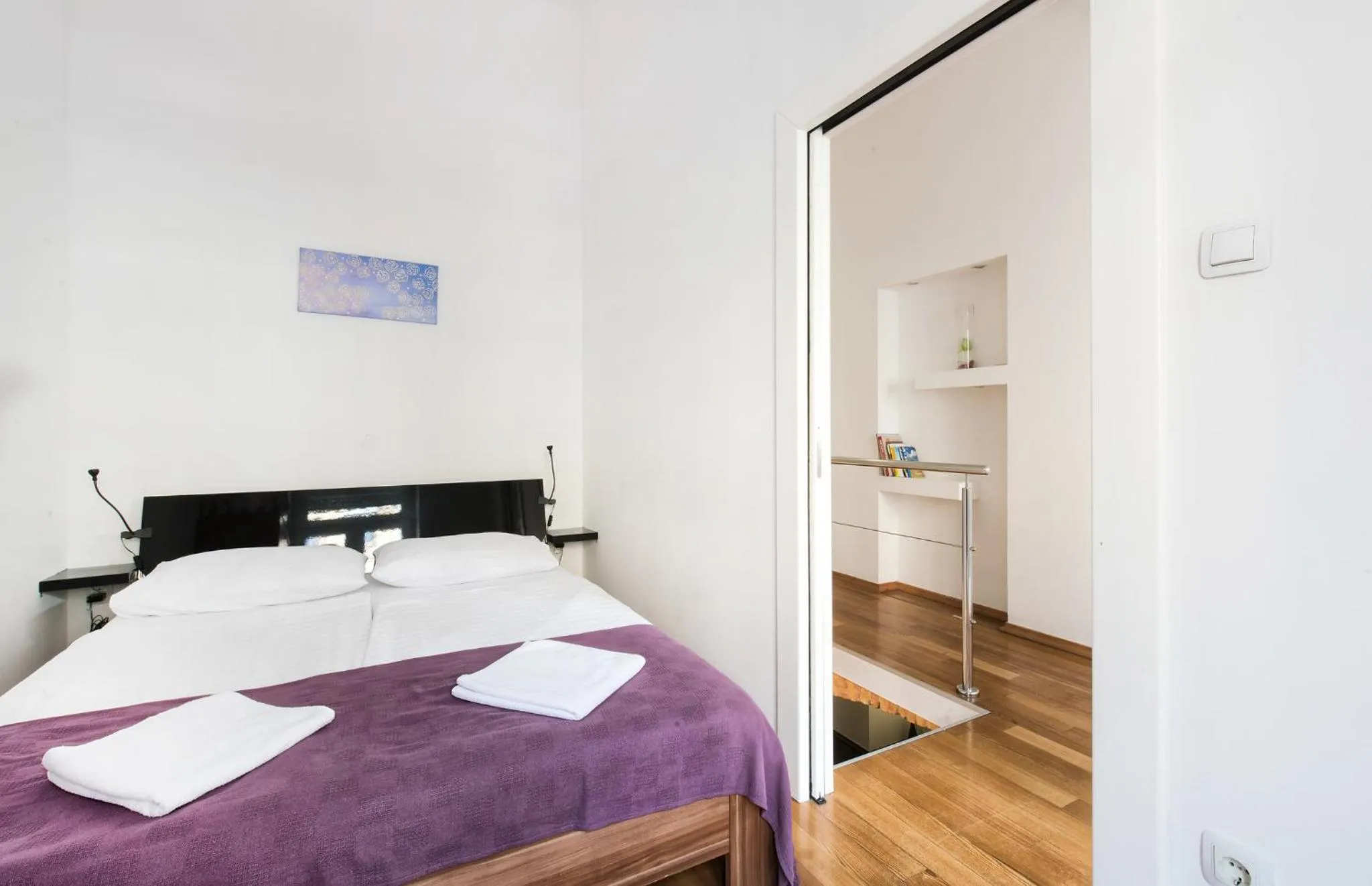 Bed in Tia Apartments and Rooms