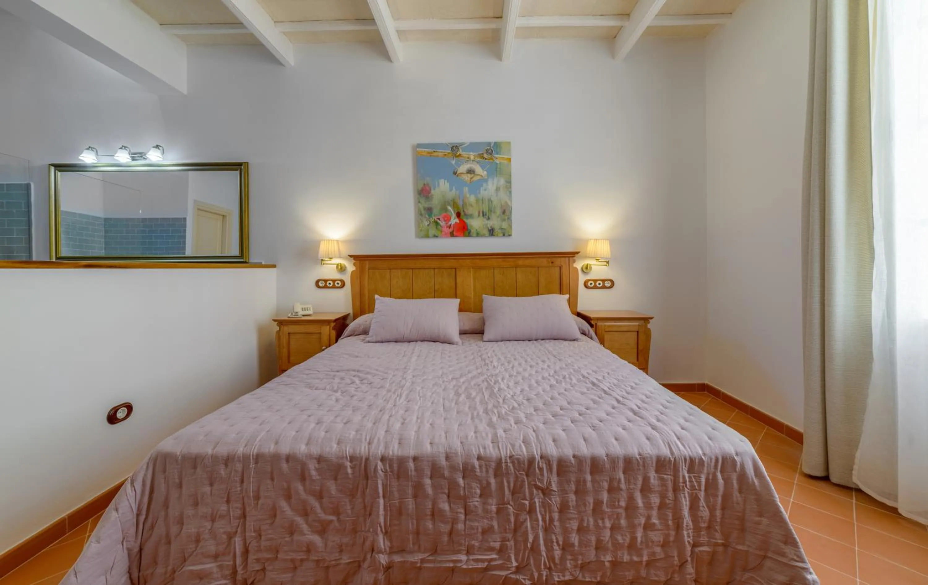 Coffee/tea facilities, Bed in Seranova Luxury Hotel - Adults Only