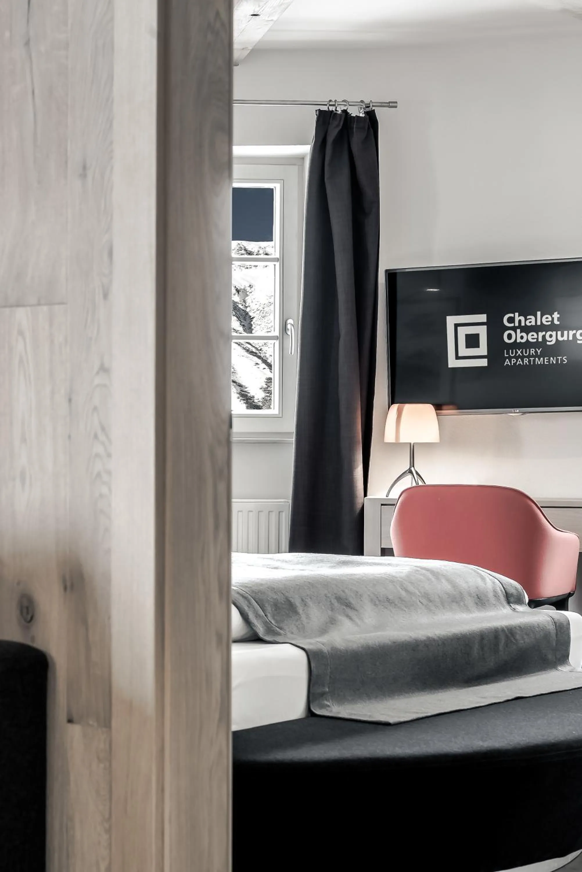 View (from property/room), Bed in Chalet Obergurgl Luxury Apartments