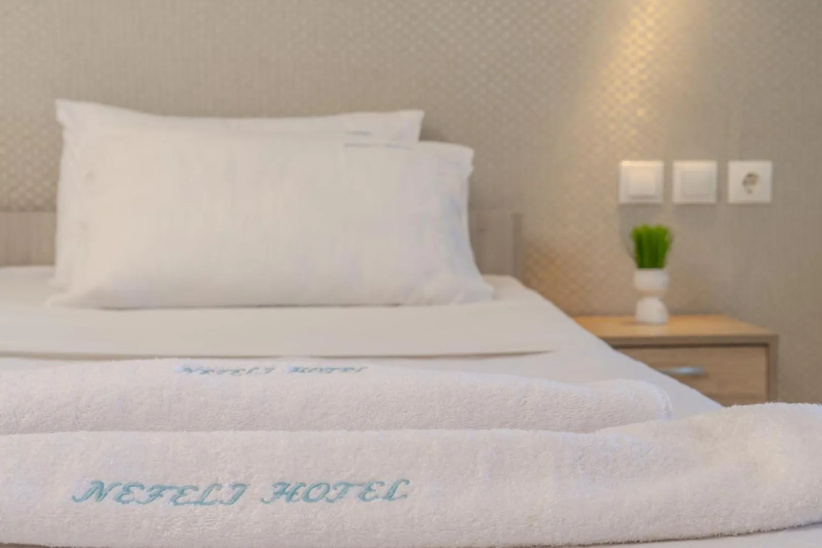 Bedroom, Bed in Nefeli Beach - living by the sea