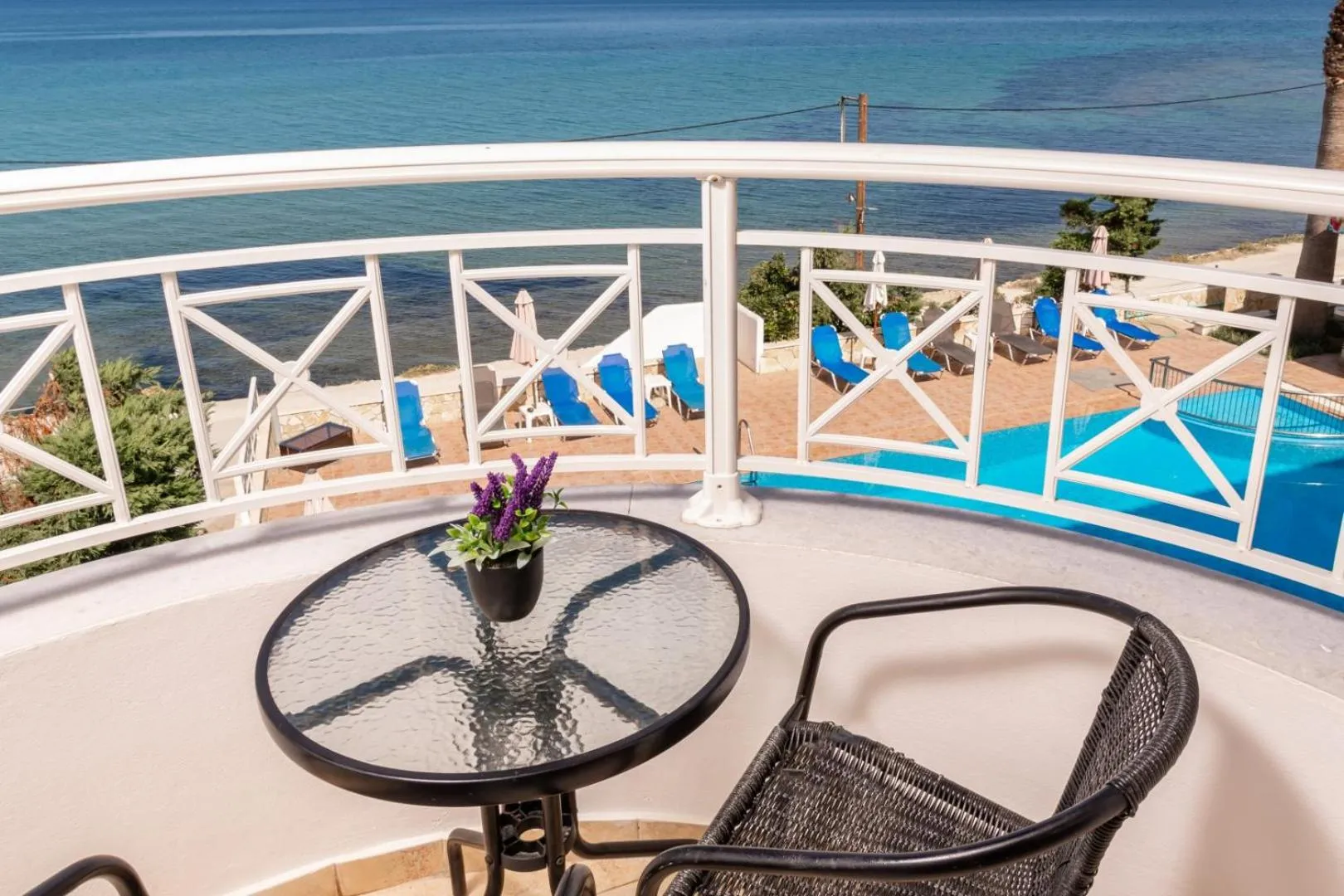 Balcony/Terrace in Nefeli Beach - living by the sea