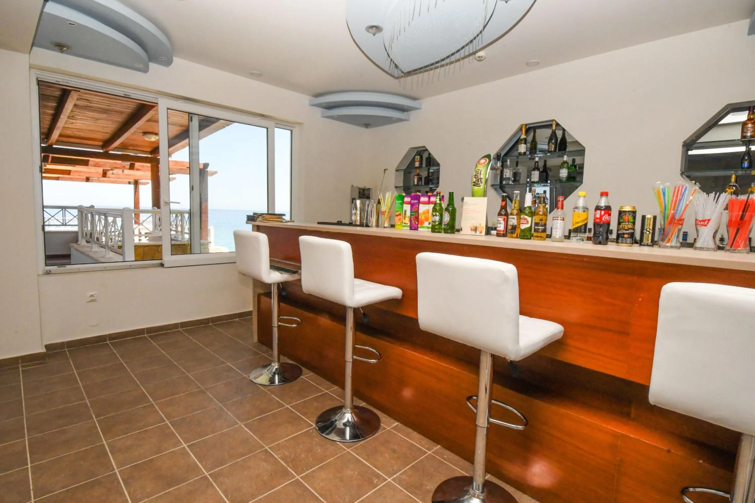 Lounge or bar in Nefeli Beach - living by the sea