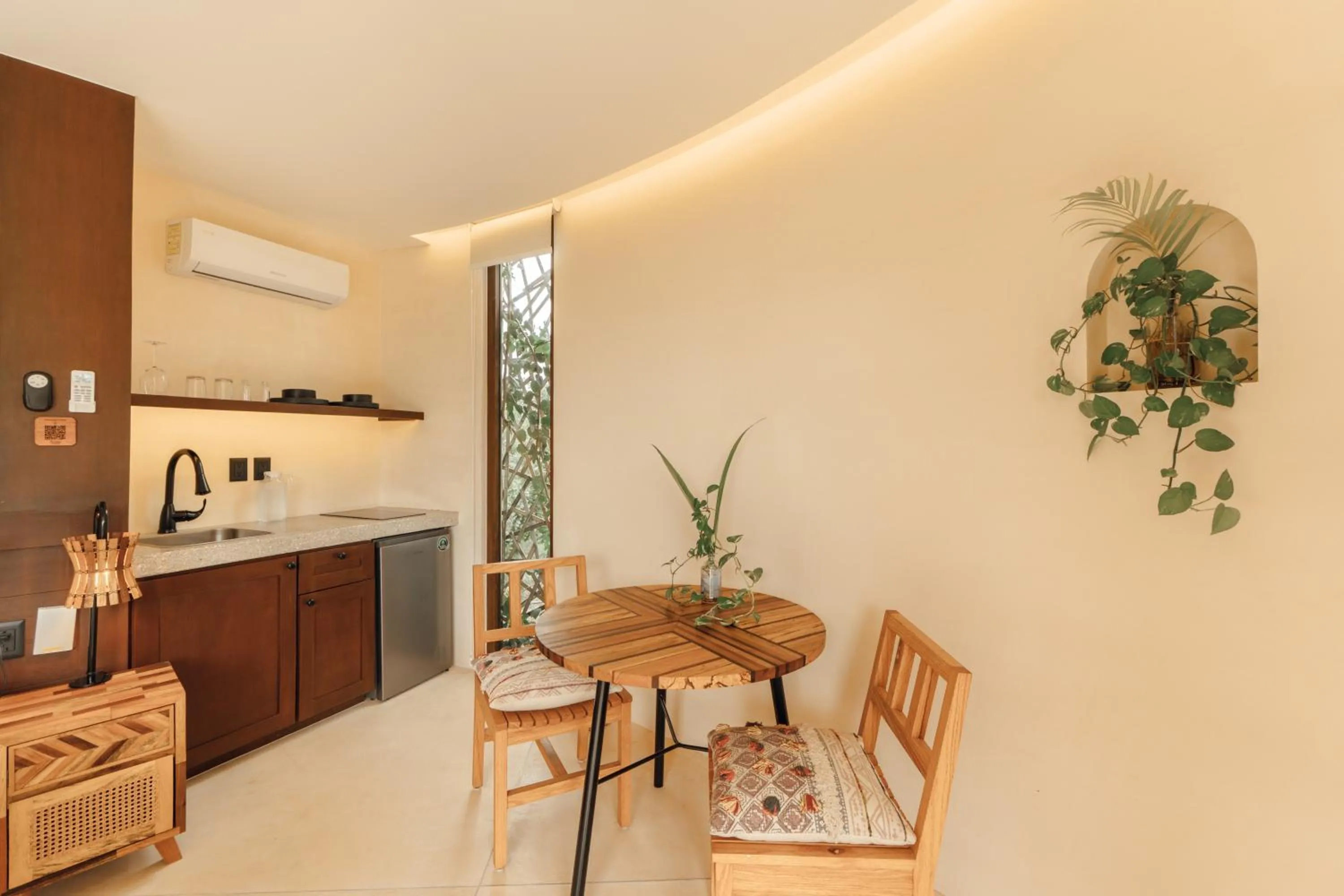 Kitchen or kitchenette in Kan Tulum Hotel