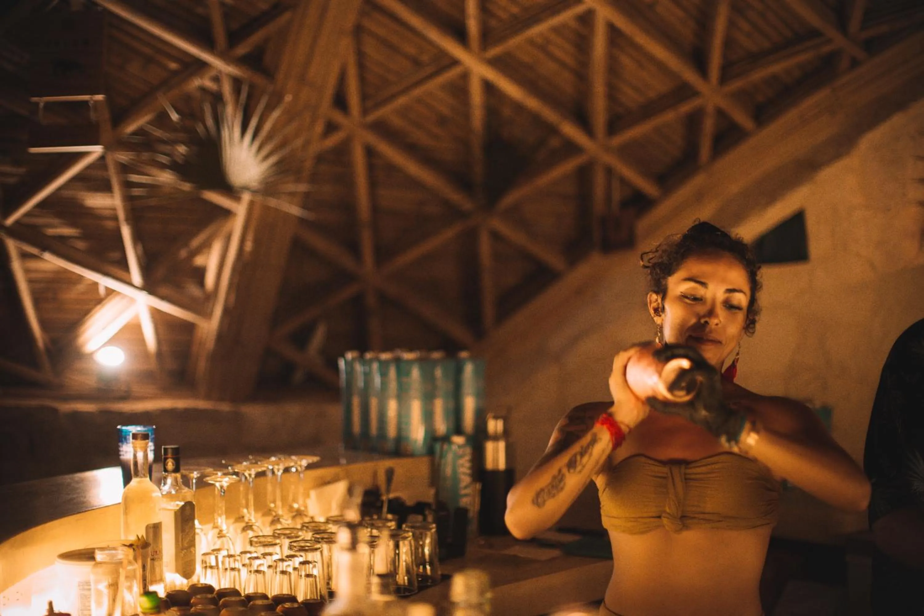 Lounge or bar in Kan Tulum Hotel