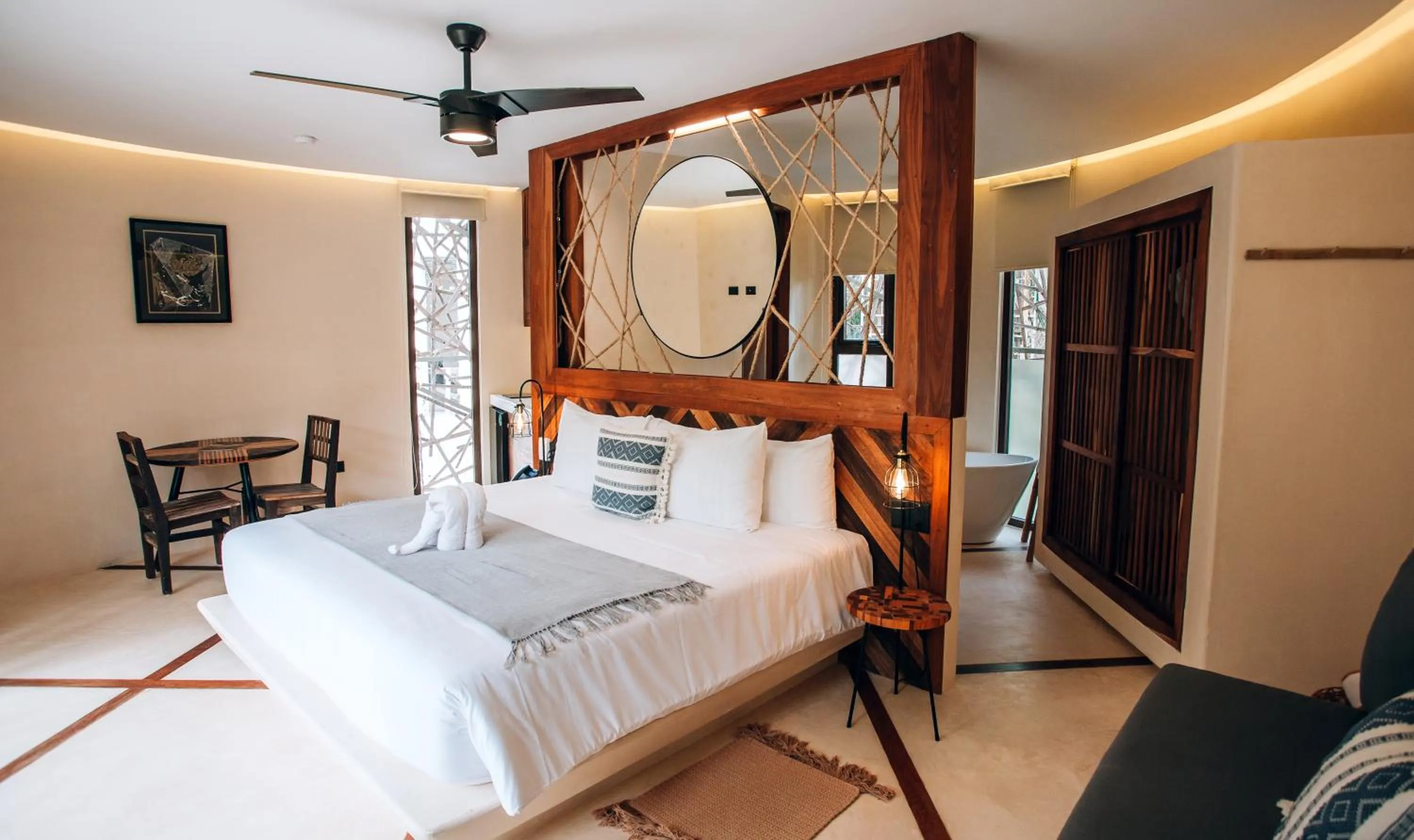 Bedroom, Bed in Kan Tulum Hotel