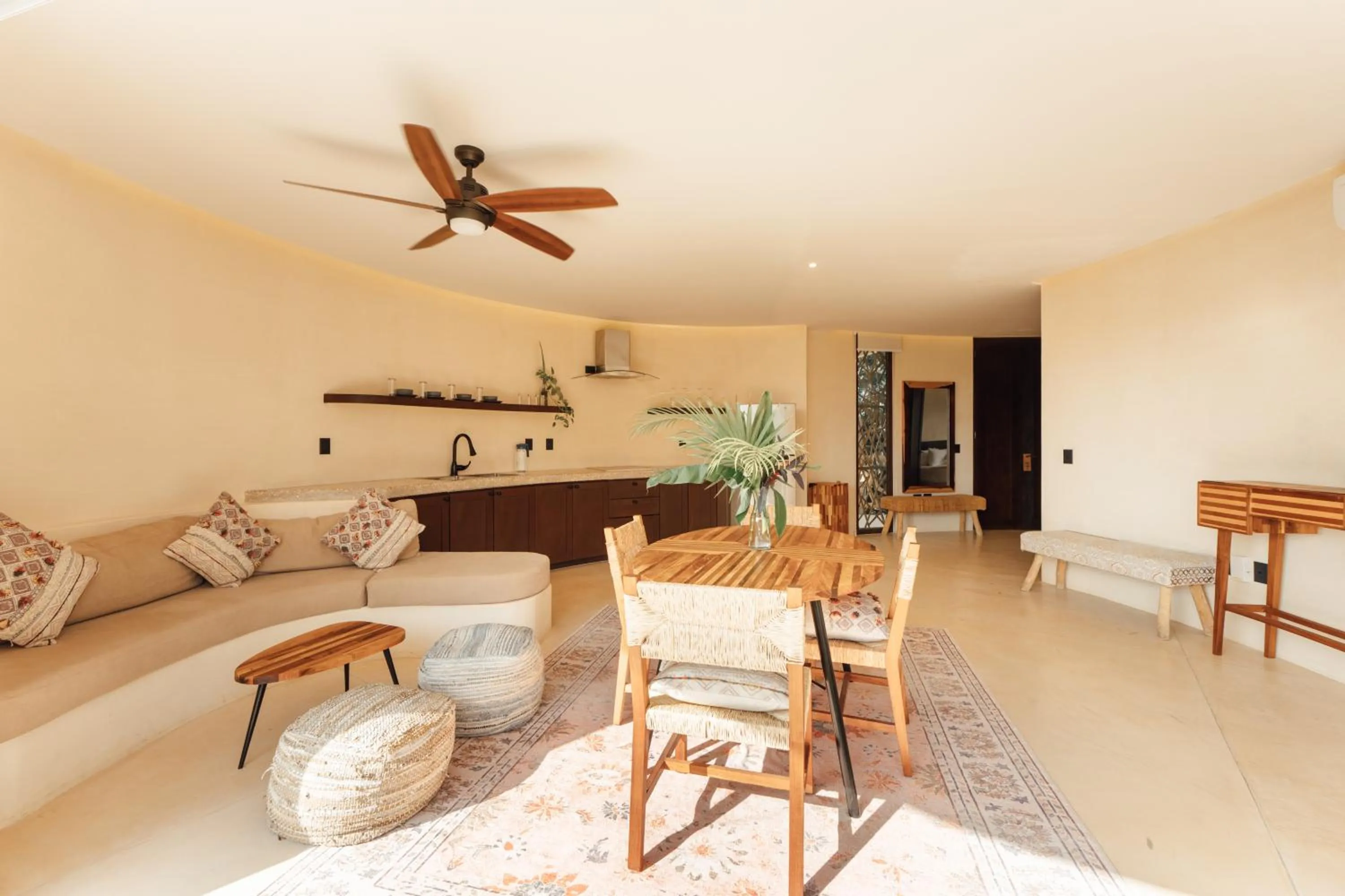 Living room in Kan Tulum Hotel