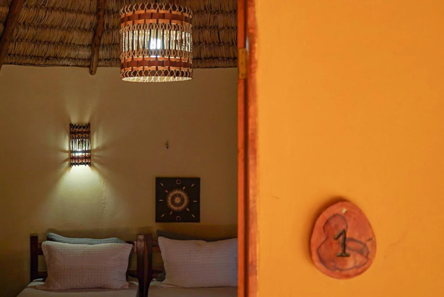 Bed in Pousada Rota dos Ventos