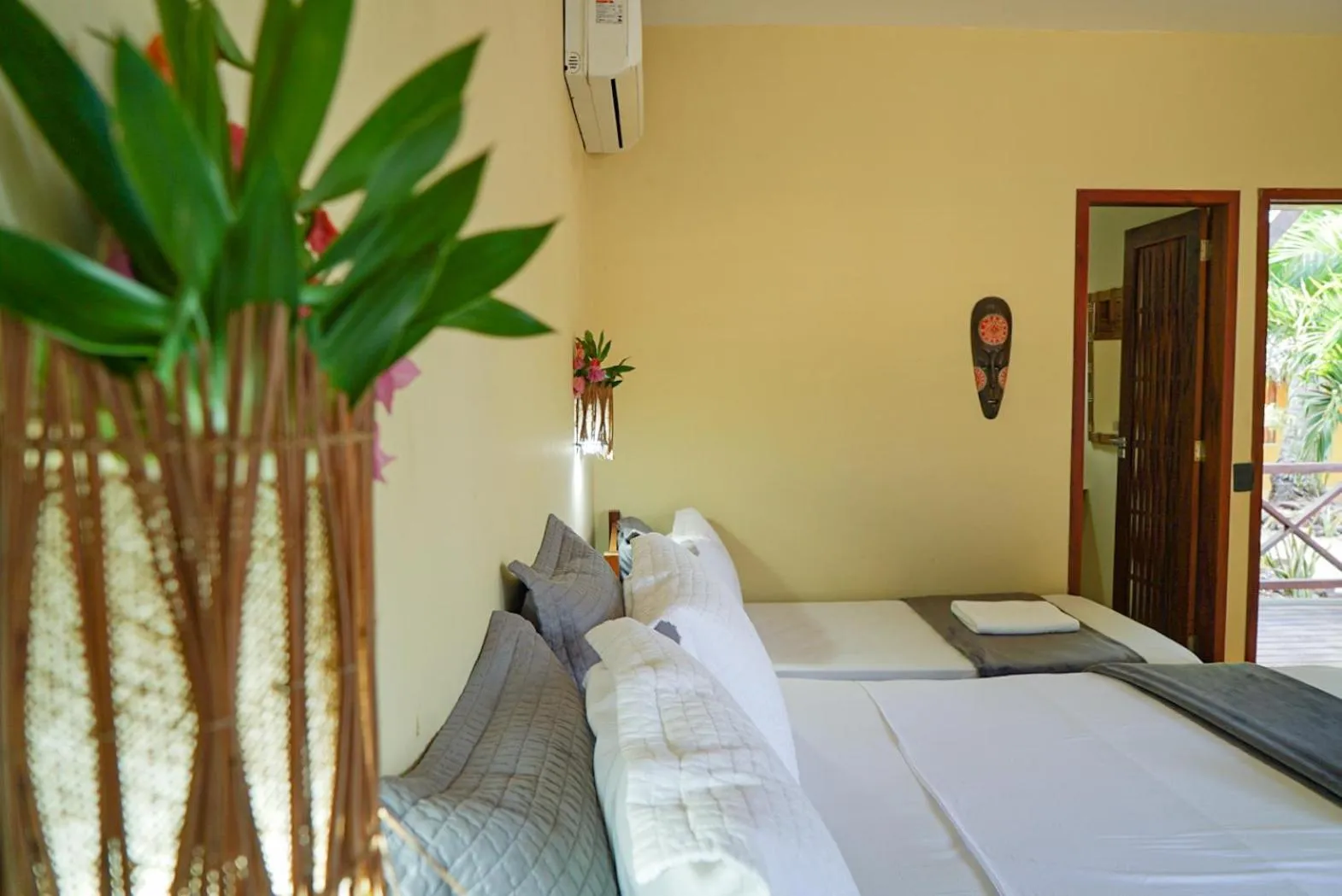 Bed in Pousada Rota dos Ventos