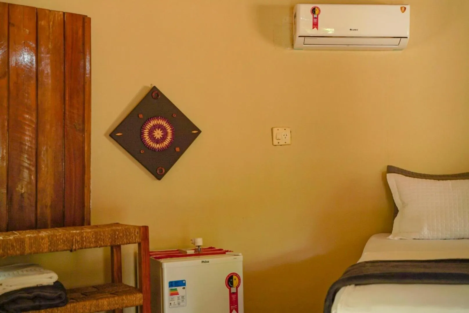 Bed in Pousada Rota dos Ventos