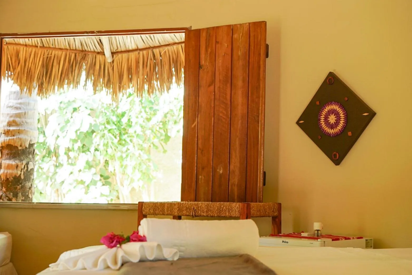 Bed in Pousada Rota dos Ventos