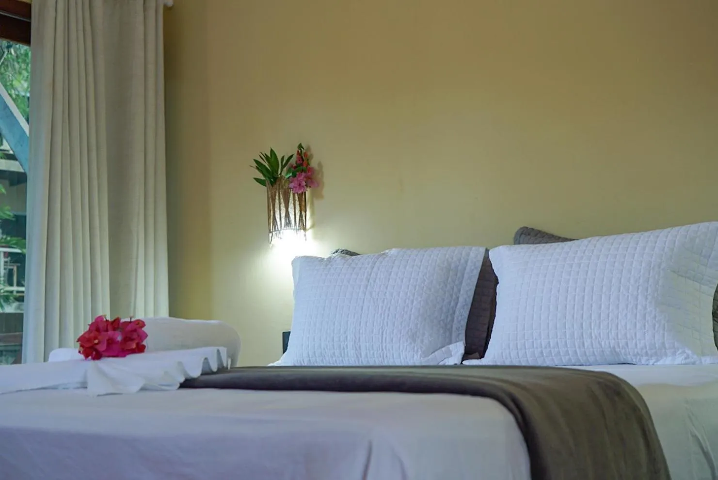 Bed in Pousada Rota dos Ventos