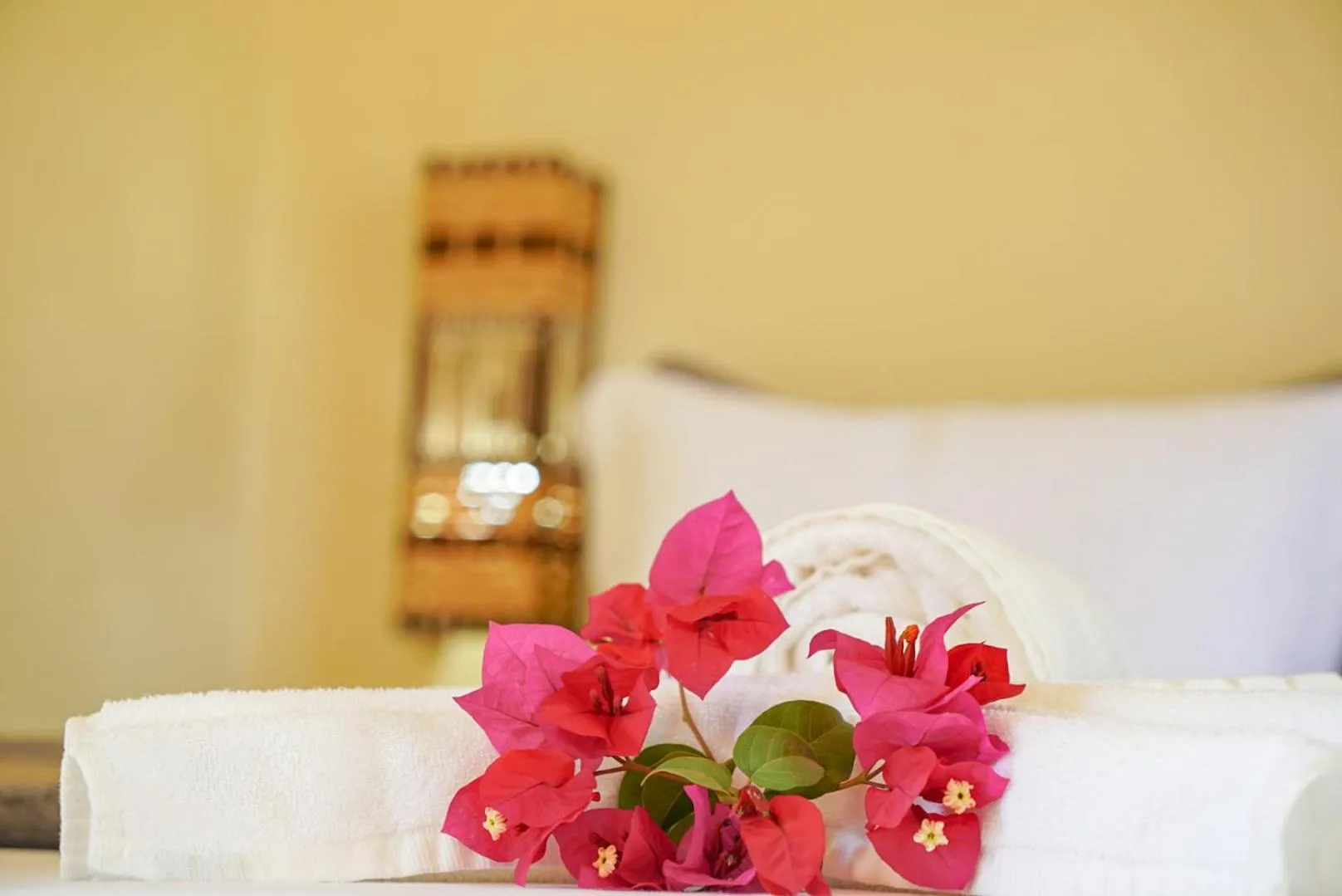 Bed in Pousada Rota dos Ventos