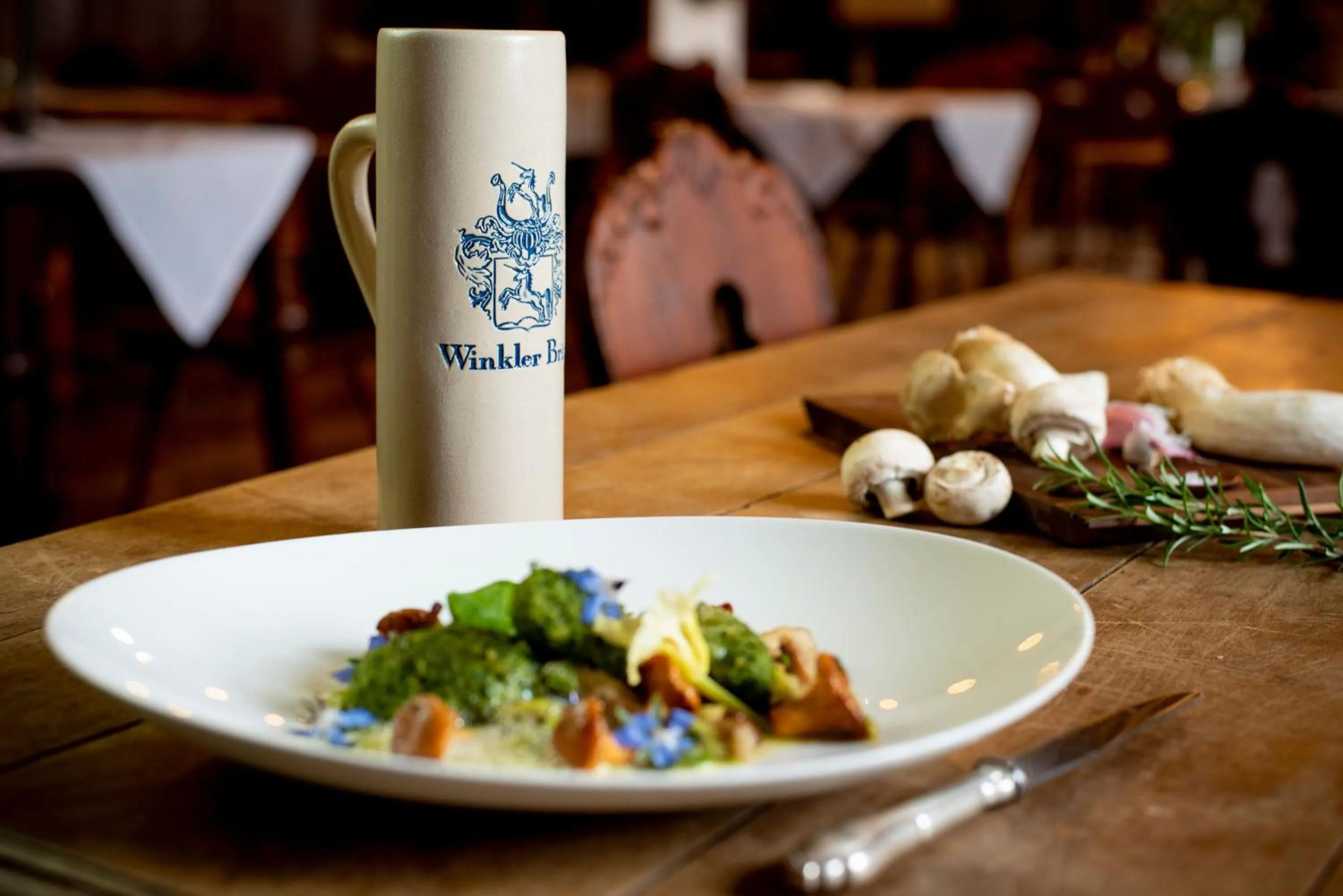 Food and drinks in Gutshofhotel Winkler Bräu