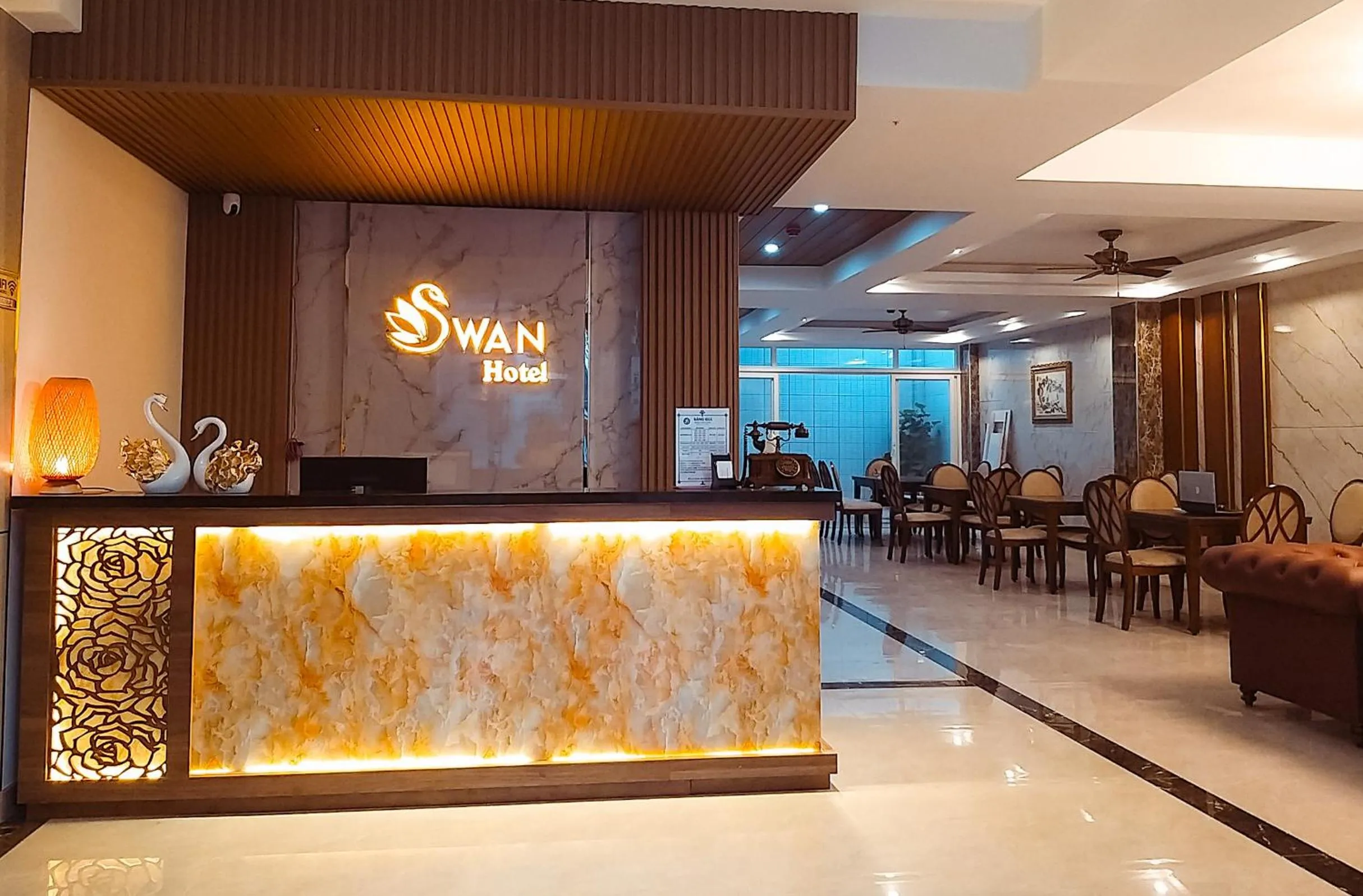Lobby or reception in Swan Hotel