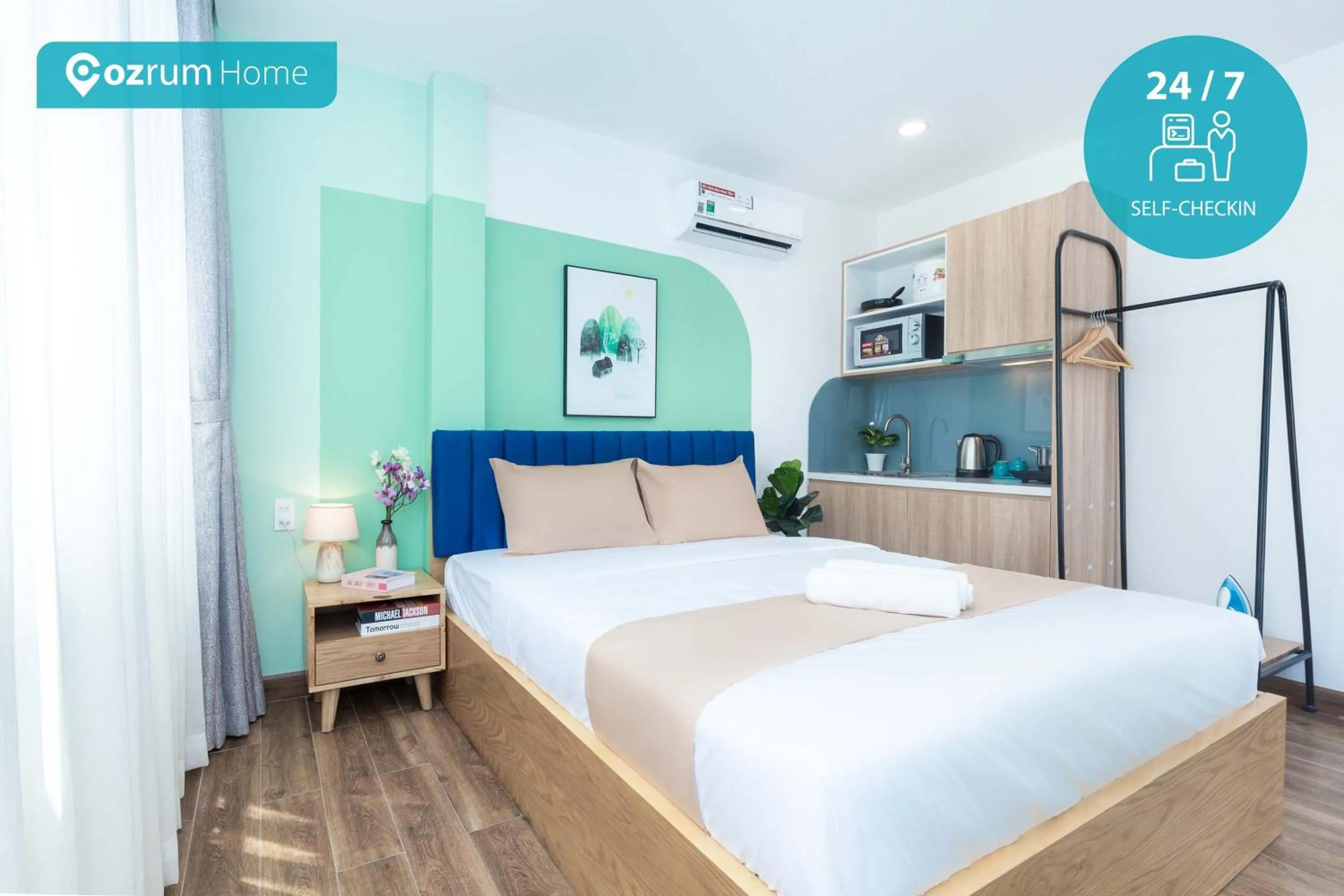 Bedroom, Bed in Cozrum Homes Charming Corner 2