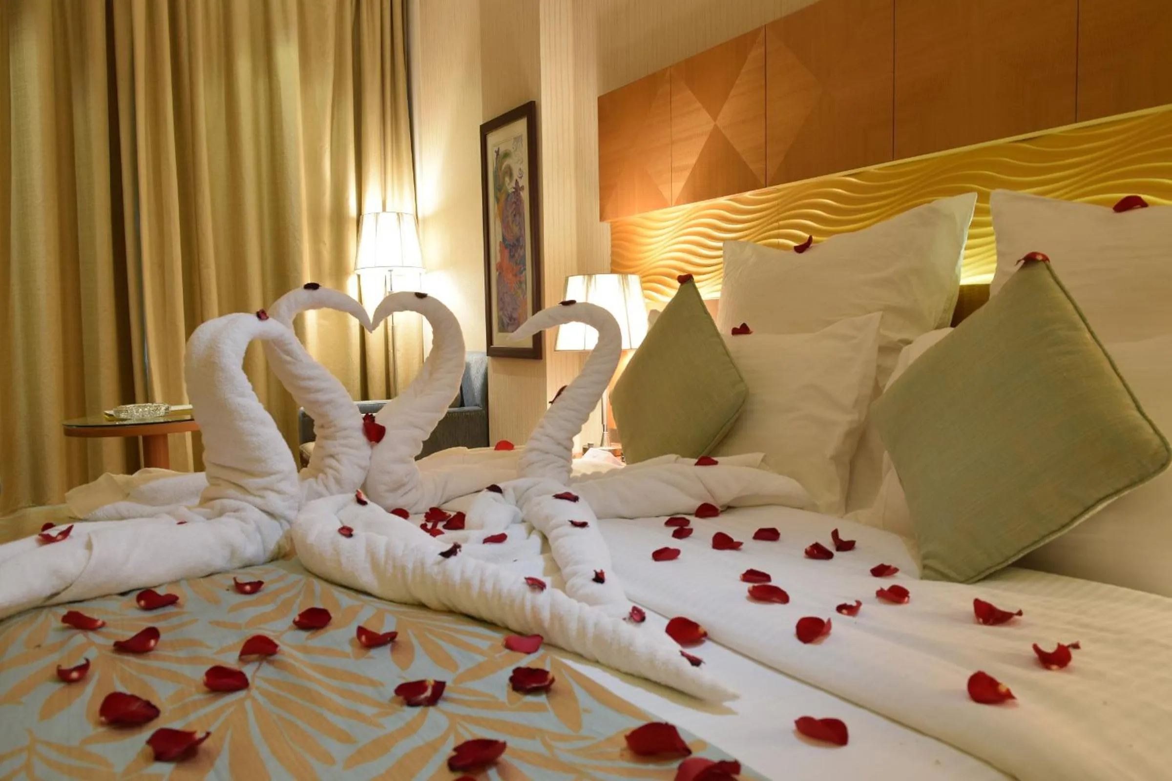 Bed in Coral Baghdad Hotel