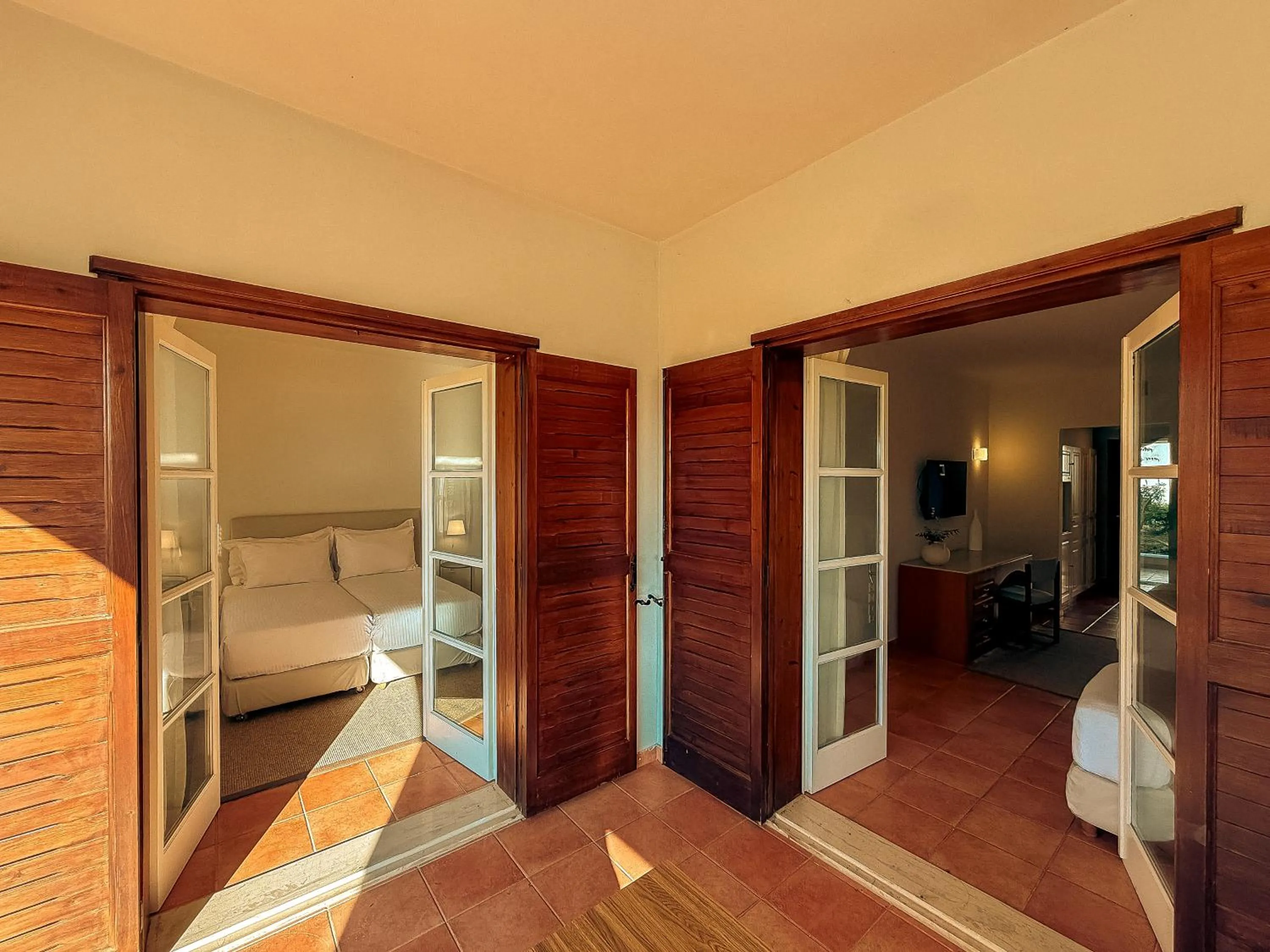 Bed in Zeus Eretria Resort