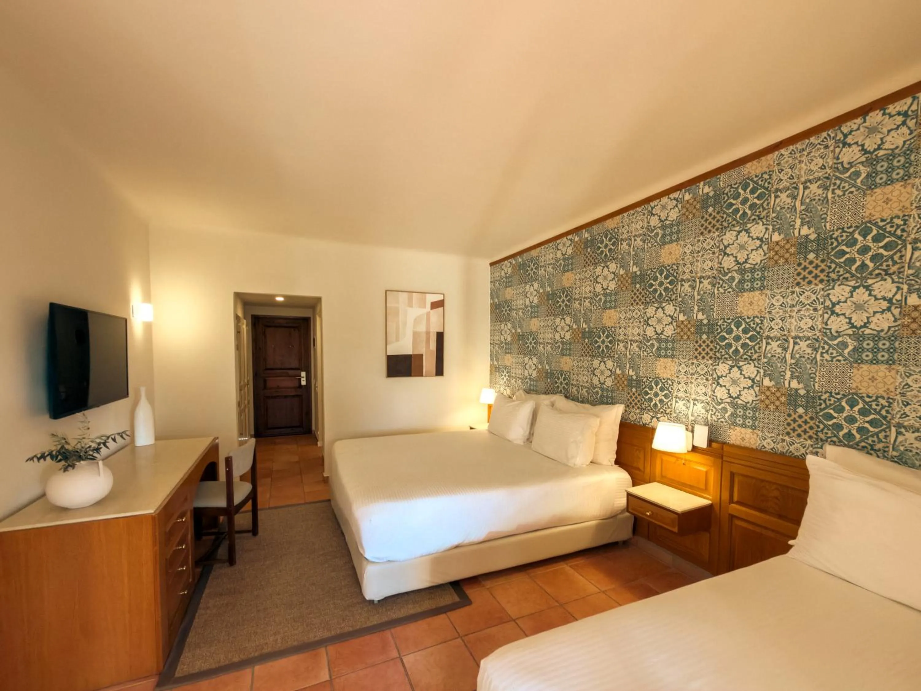 Bed in Zeus Eretria Resort