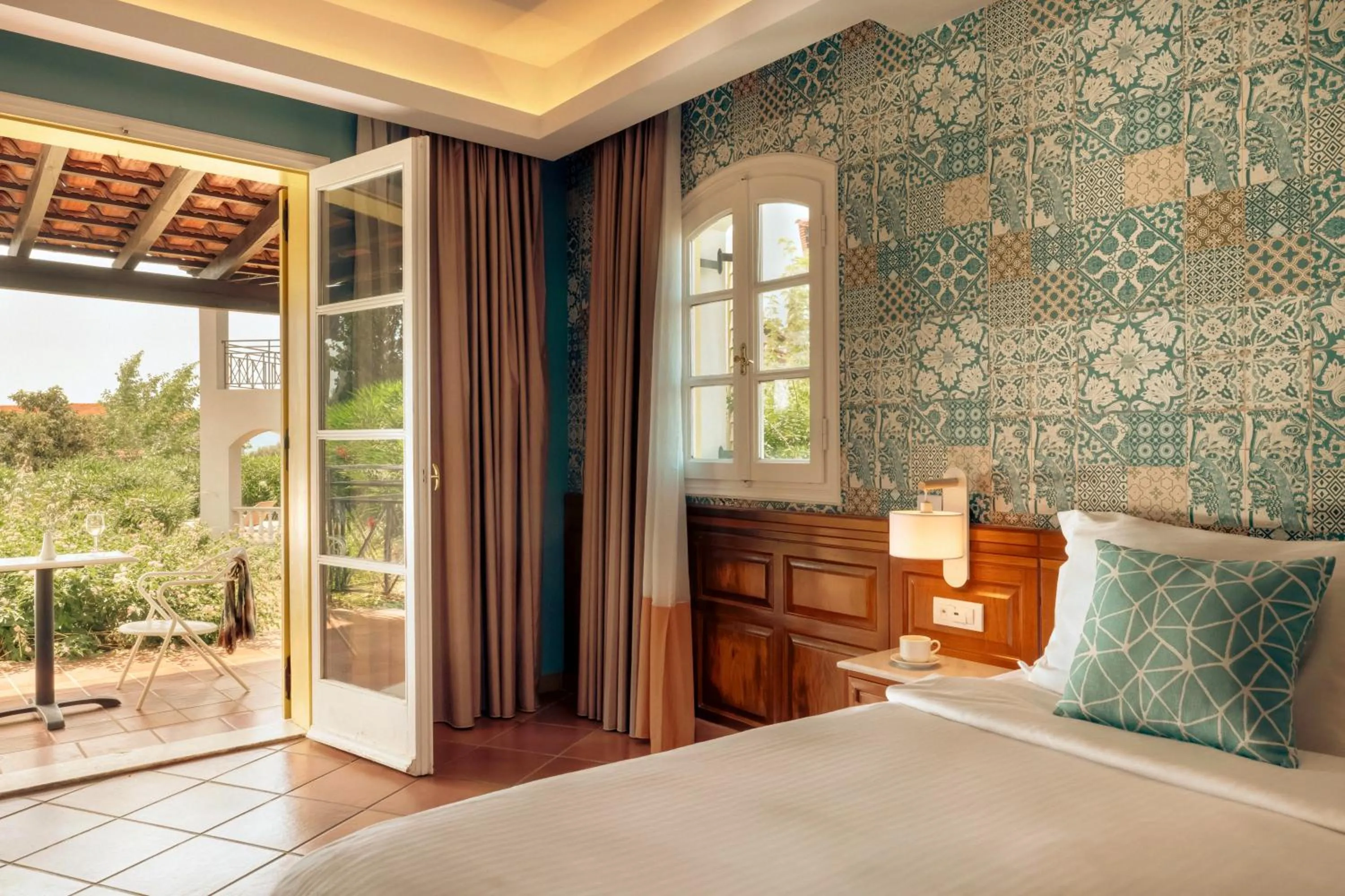 Bed in Zeus Eretria Resort